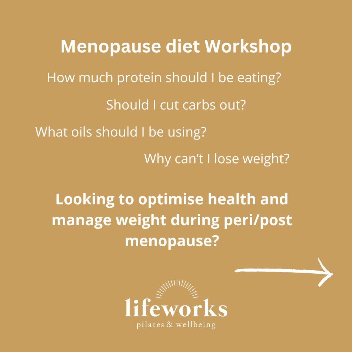 Getting confused about all the mixed messages during menopause? Attend our nutrition workshop run by Chrissy Freer (RNutr) on Monday 6th May 6:30-8 pm to gain insight and strategies to optimise health, manage weight and embrace vitality during perime