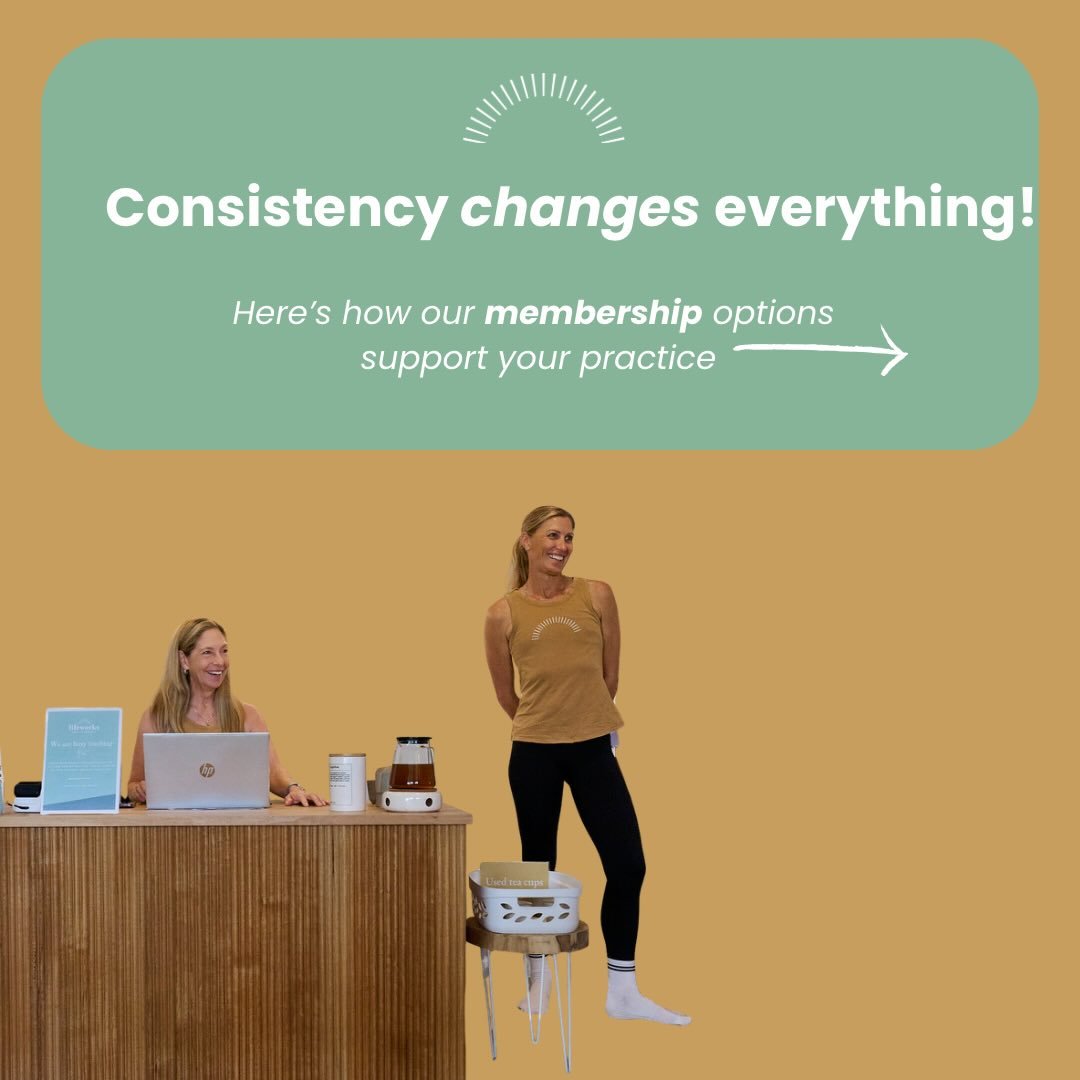 Consistency is where change happens ✨
Our memberships are designed to support your body, your goals, and your wellbeing-whether you love a little or a lot each week. 

Book ahead, pause if you need to, and make movement a regular part of your life. F