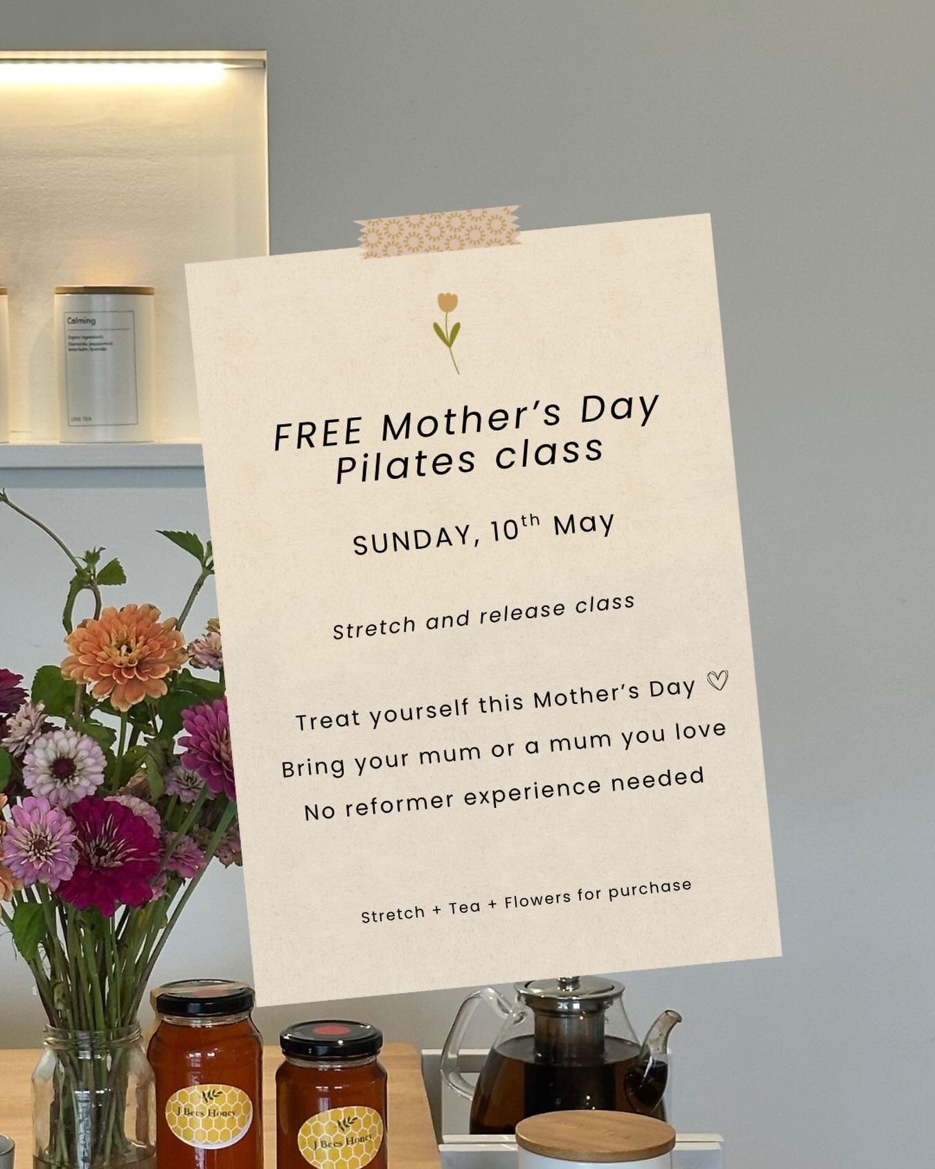 Celebrate Mother&rsquo;s Day with us at Lifeworks Pilates 🌷

Join us for a FREE stretch + release class this Sunday, 10th May- the perfect chance to slow down, move gently, and spend quality time together. Bring your mum, a mother figure, or simply 