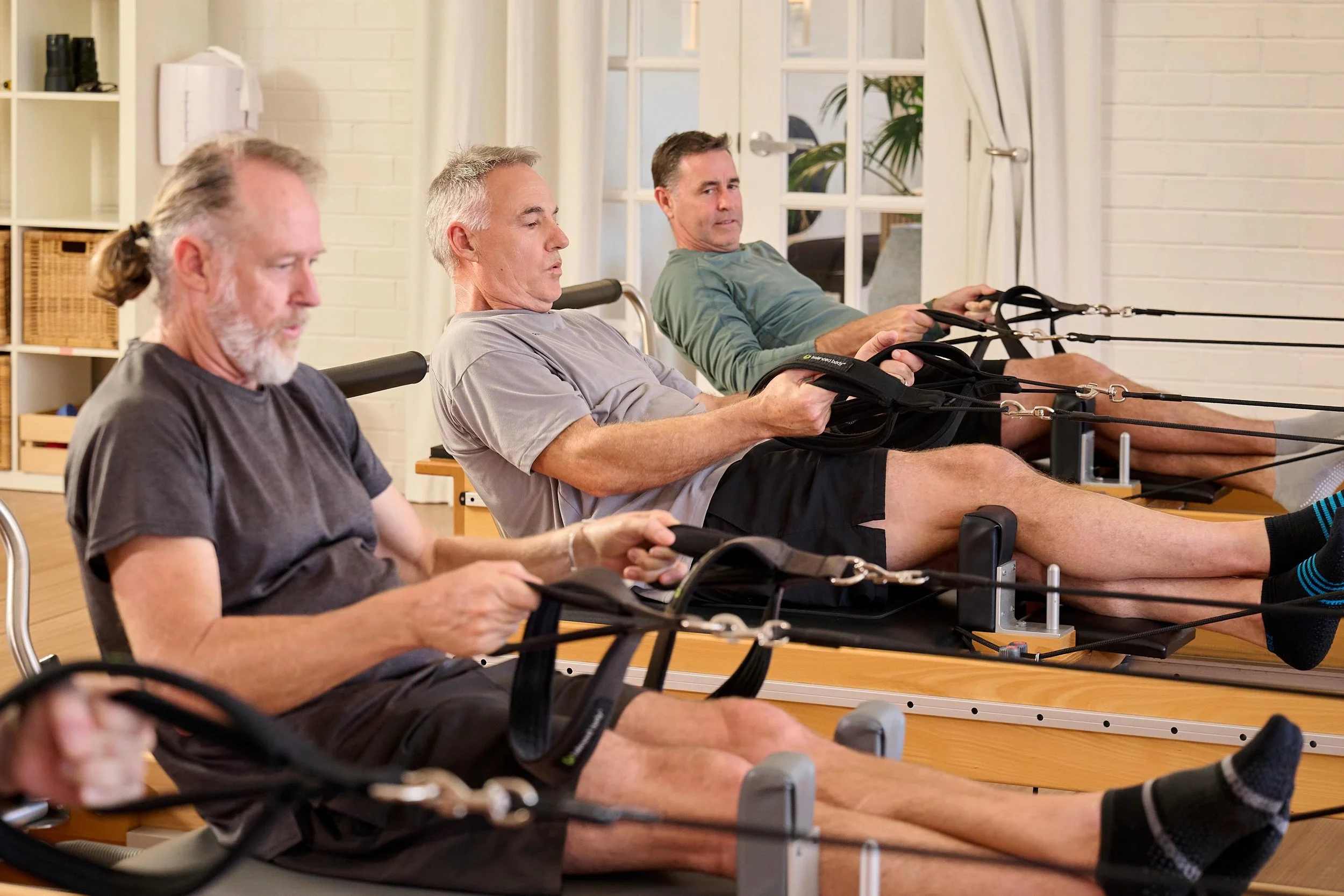 Most men begin losing muscle mass and flexibility as they age, which can affect balance, posture, mobility, and overall strength. Pilates is one of the best ways to counter that- improving core stability, joint health, flexibility, and functional mov