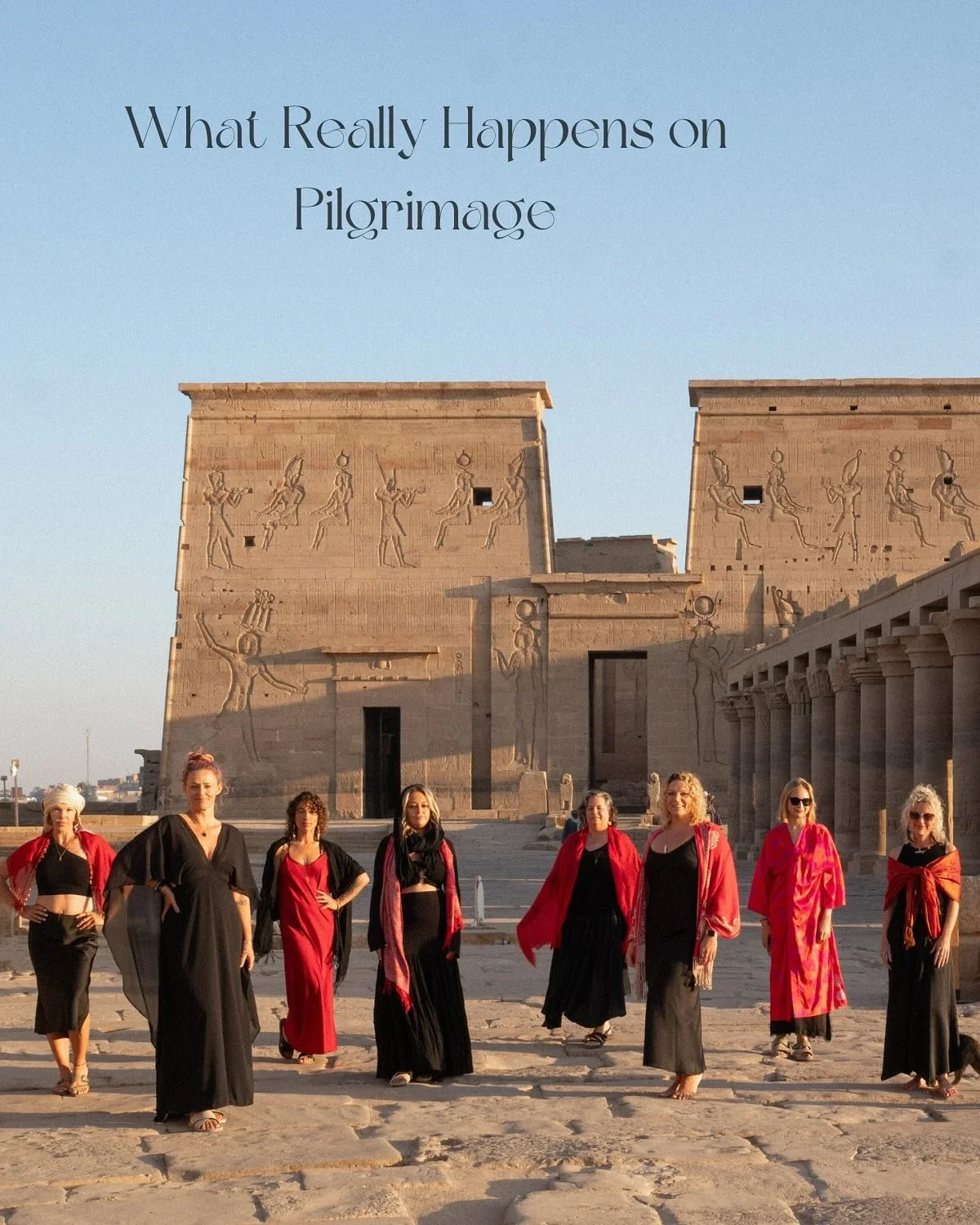 Pilgrimage isn&rsquo;t about getting somewhere. 

It&rsquo;s about letting something sacred rise to meet you as you walk. It&rsquo;s not always comfortable.
It&rsquo;s rarely linear. But it is holy. In Egypt, the temples don&rsquo;t just offer you be