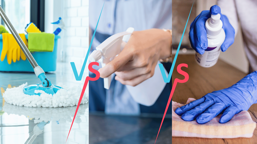 Cleaning vs Disinfecting vs Sanitizing Understanding the Differences