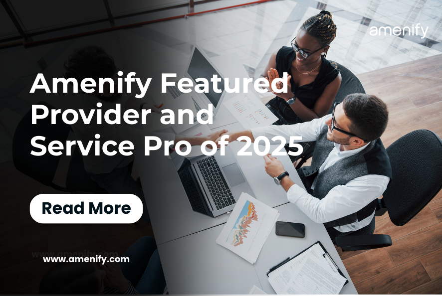Amenify Featured Provider and Service Pro of 2025