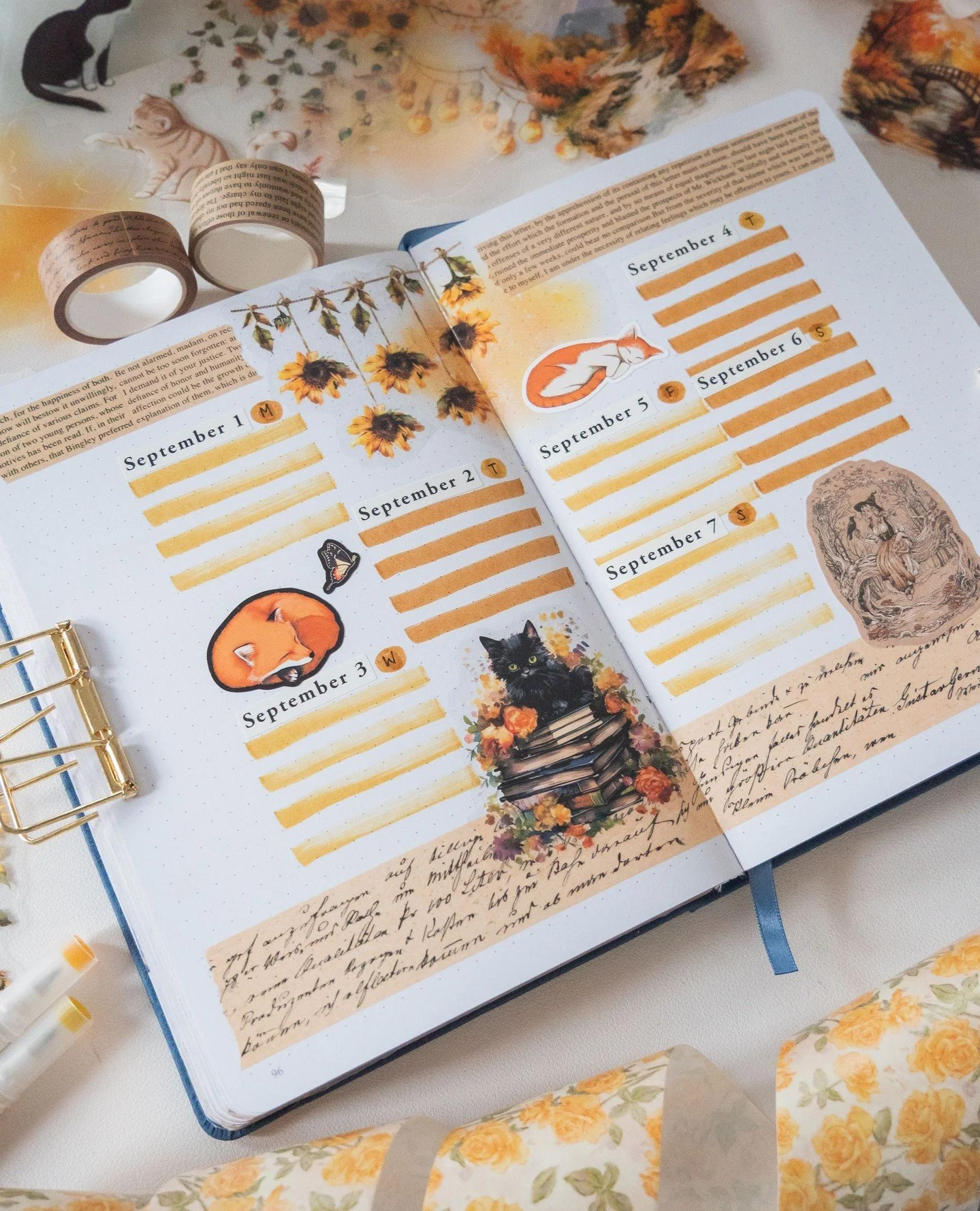 September weeklies in the Mystery Journal ✨️ Which kitty or fox are you?