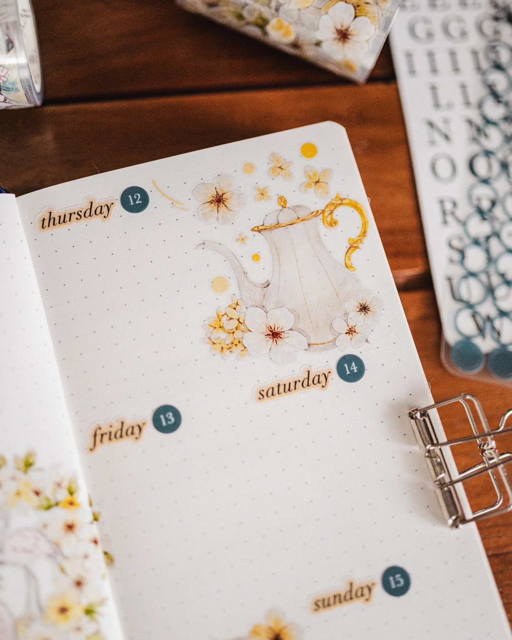 Teapots, sweet treats and sunny colours - this February theme is my attempt at warmly farewelling the summer months.