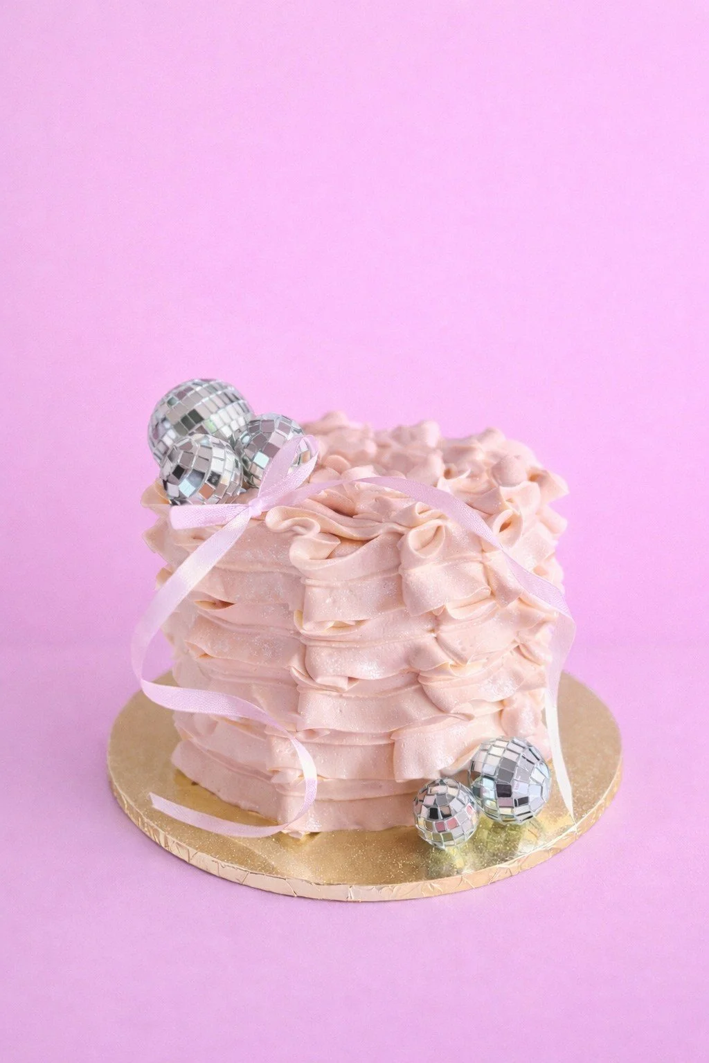Disco Ruffle Mini Cake