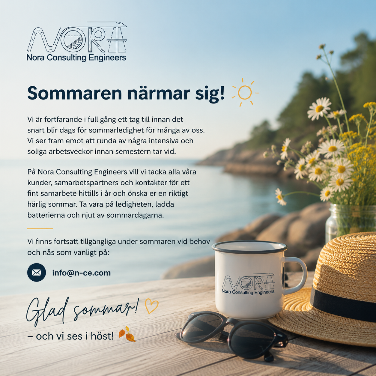 Sommaren närmar sig hos Nora Consulting Engineers 🌿☀️
