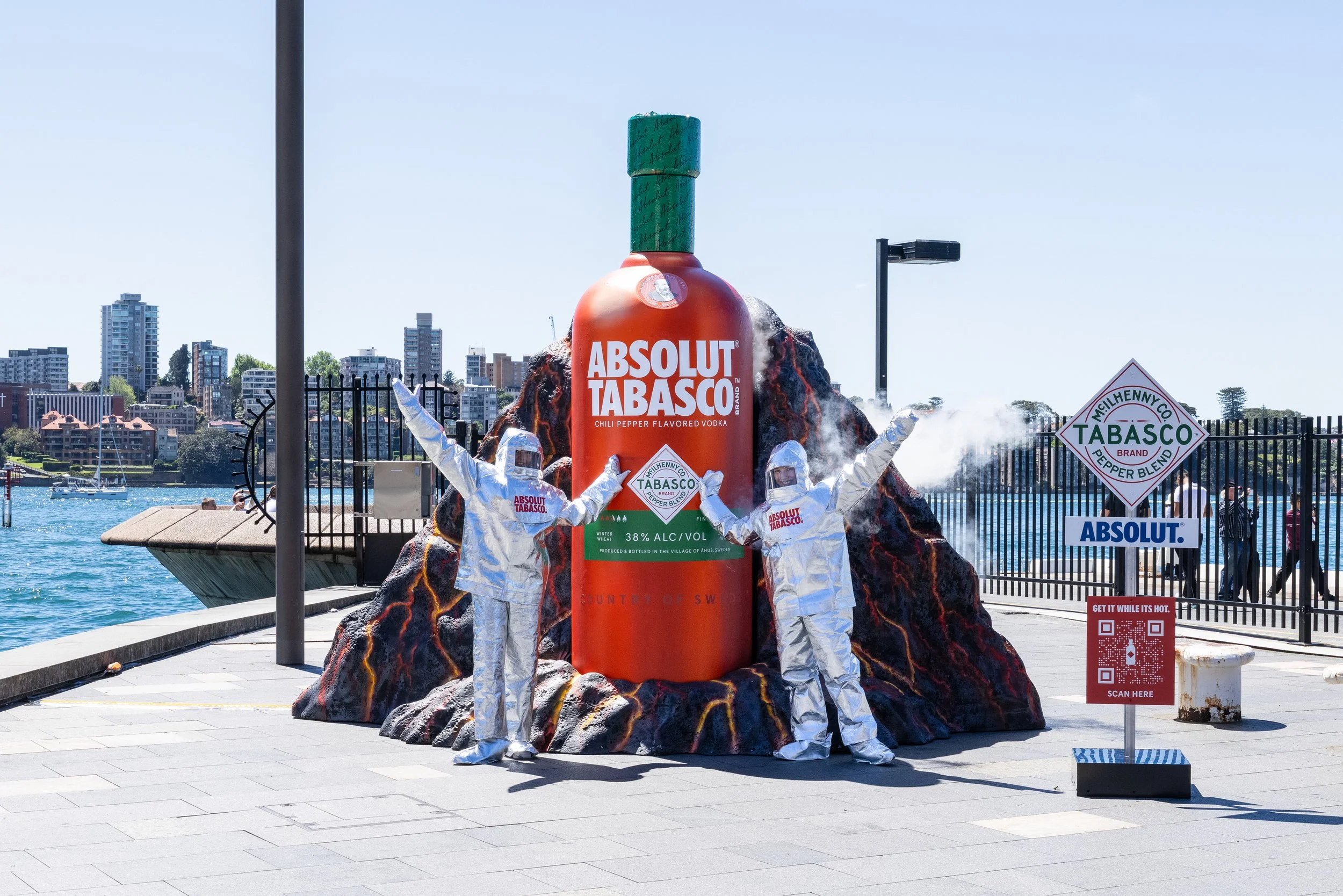 Absolut Tabasco Launches With Sydney Harbour Volcano Via VMO &amp; Initiative.