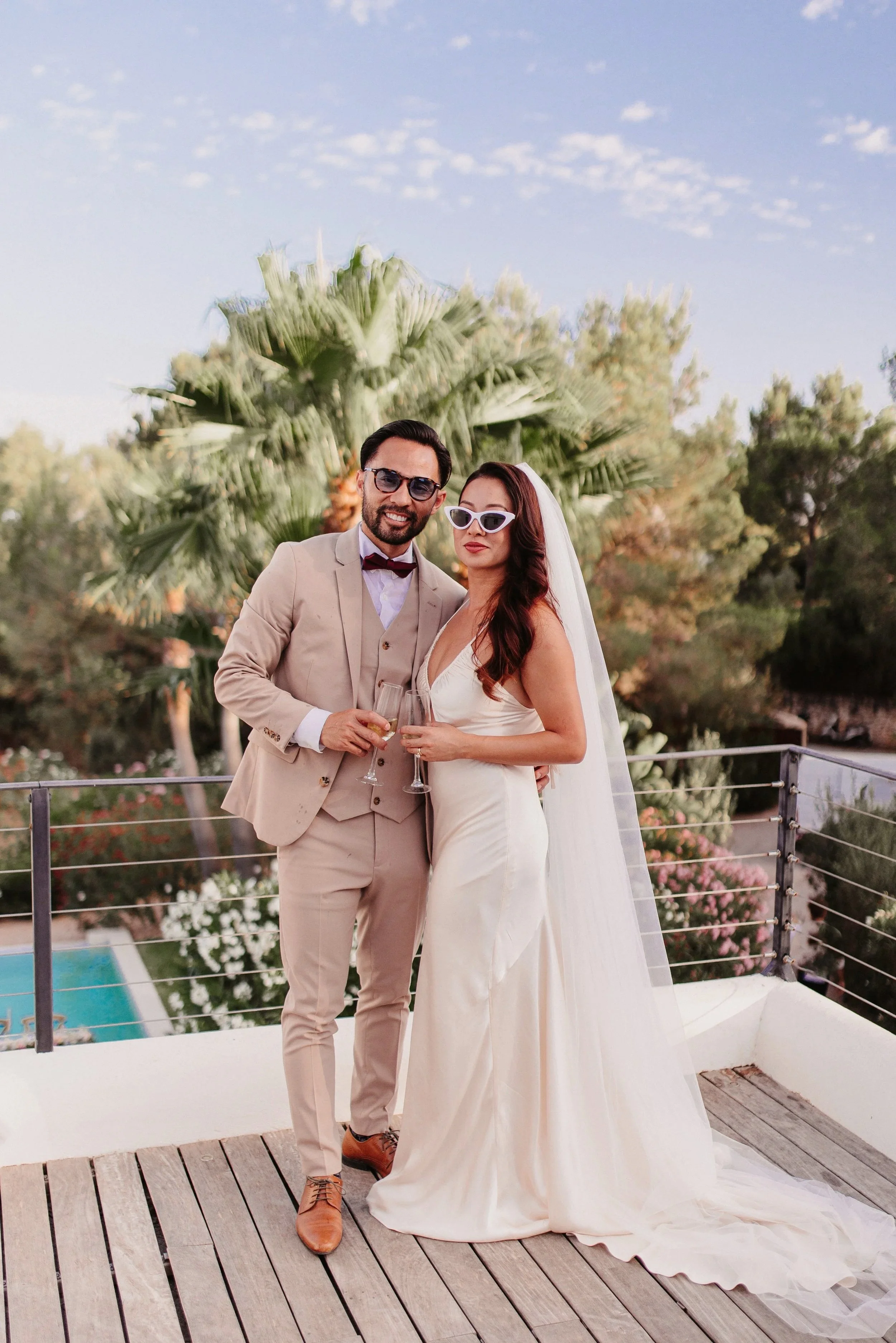Ibiza wedding photographer ceremony outdoor Ibiza villa