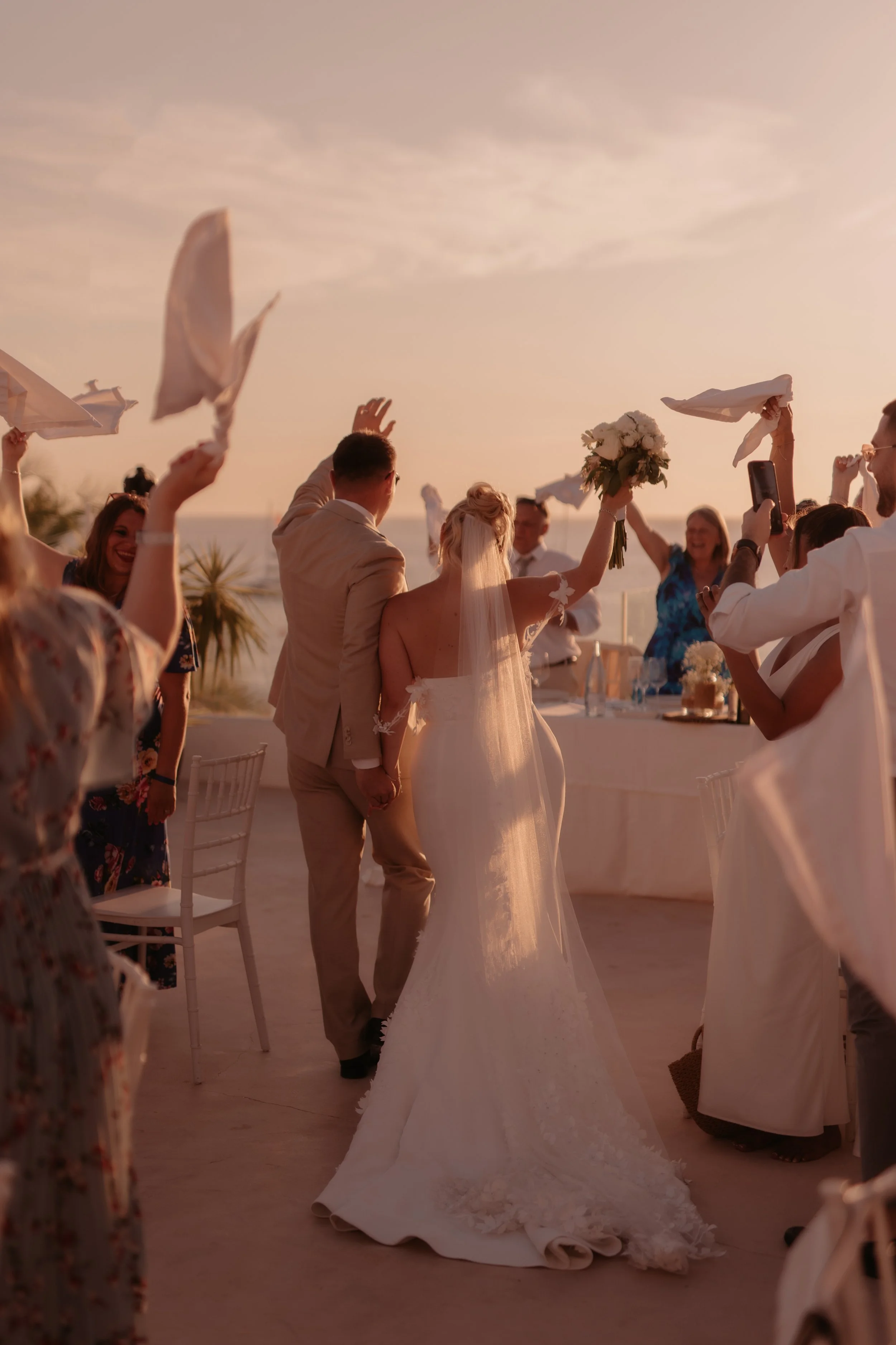 ibiza wedding photographer bride and groom party at Cas Mila ibiza