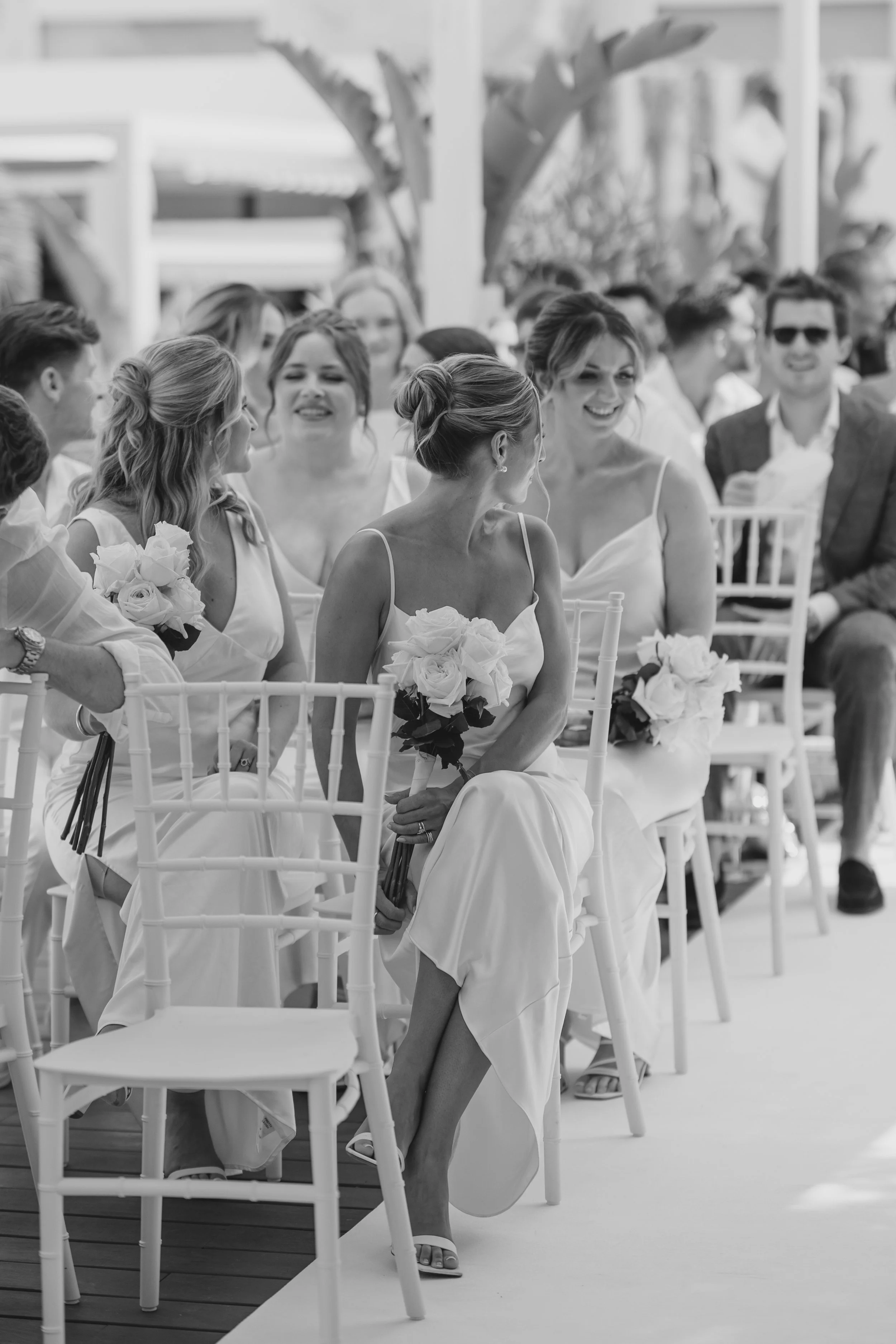 Ibiza wedding photographer bridesmaid at Kazamor Ibiza 