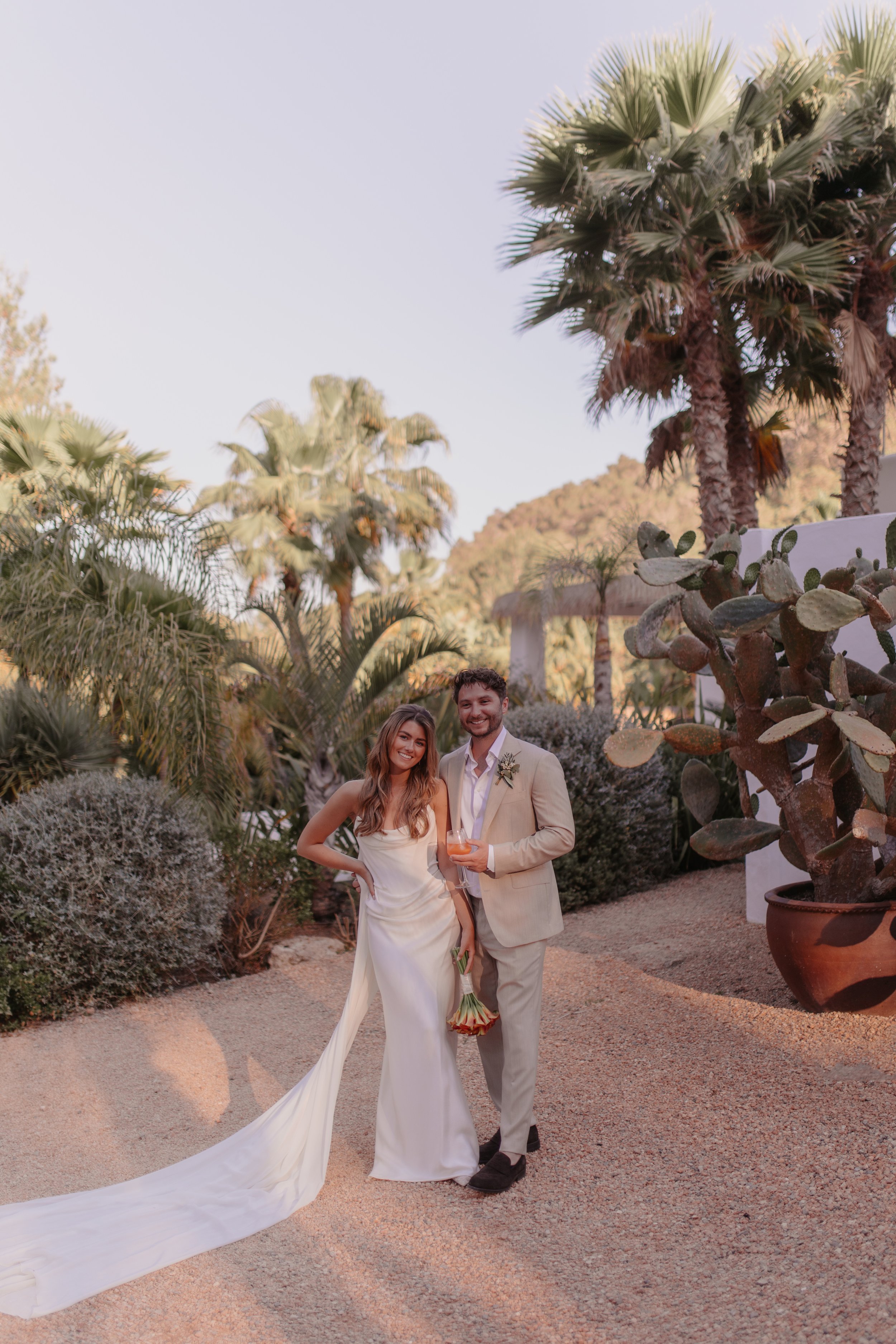 Ibiza wedding photographer Pure House wedding bride and groom