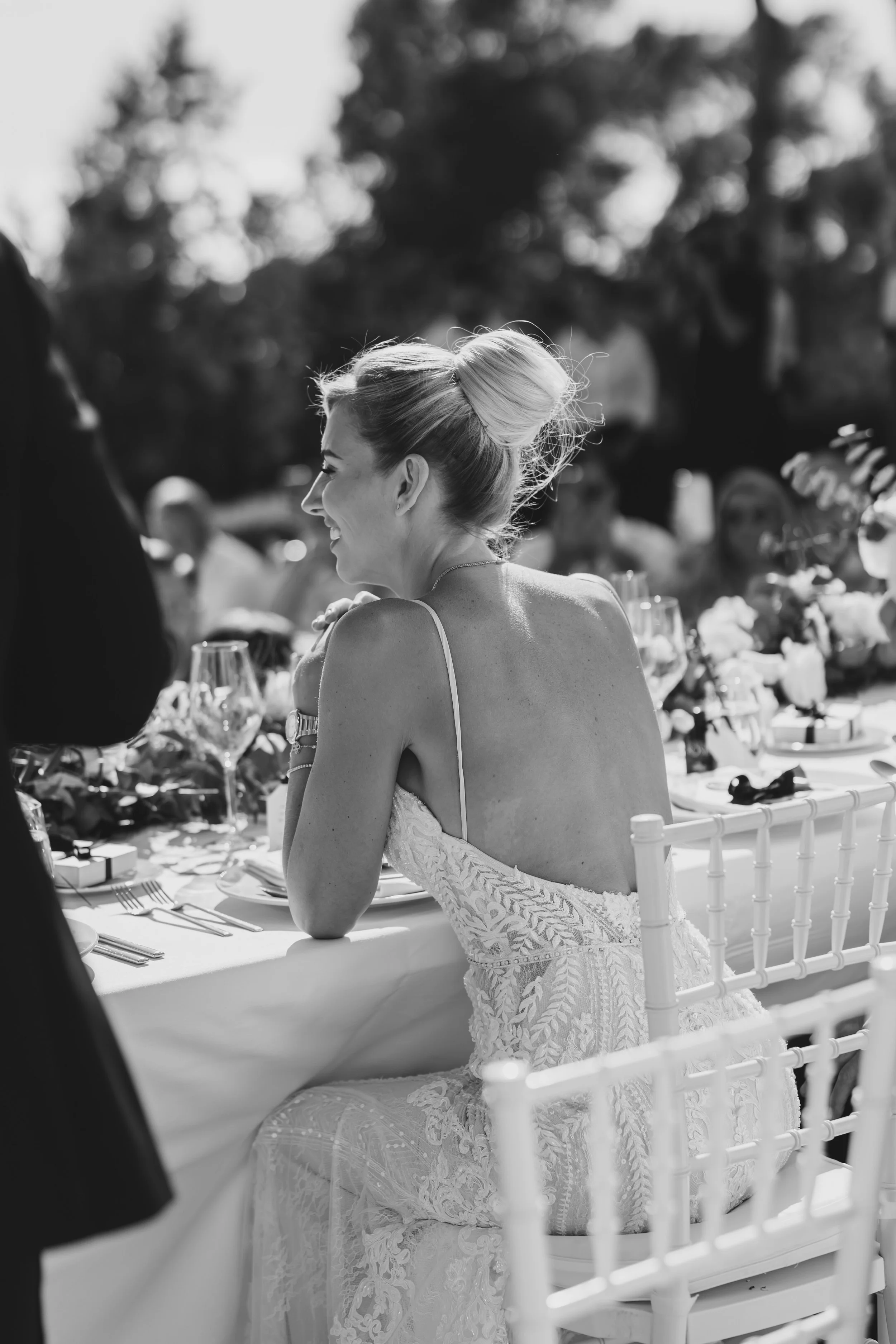 Ibiza wedding photographer outdoor dinner luxury Ibiza villa