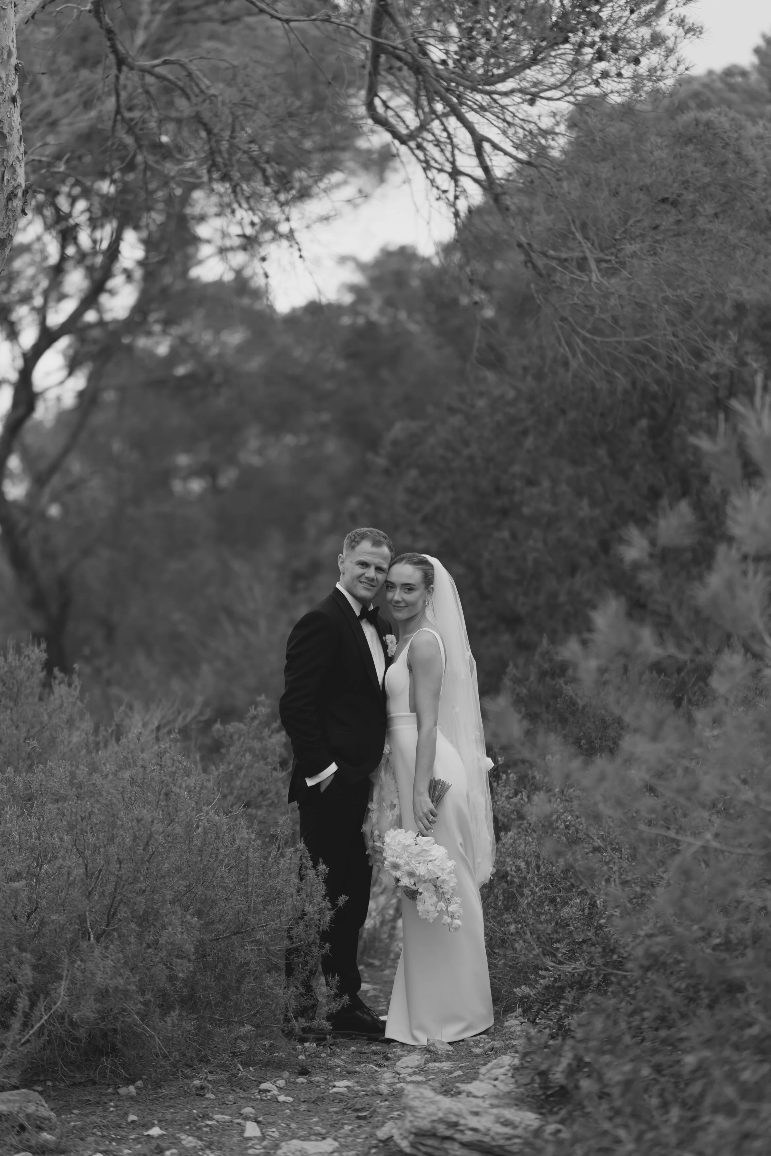 Ibiza wedding photographer outdoor couple portrait photography at Es Vedra Ibiza