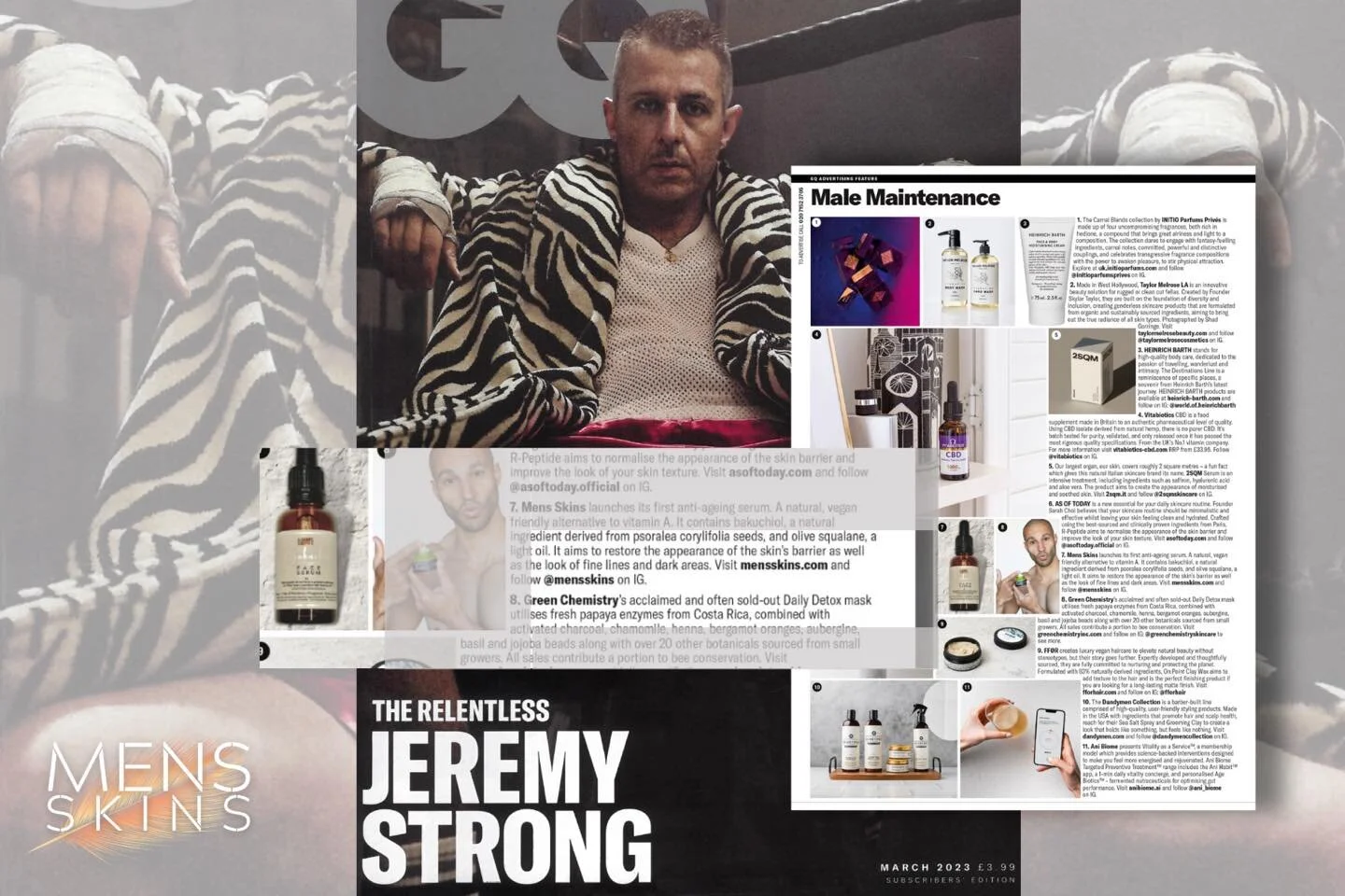 As featured in GQ magazine . Make the change with all new vegan and natural skin care for Men . Cherish the skin you&rsquo;re in . 
.
.
.
.
#natural #mensskins #noaddedfragrance #wellbeing #antiageing #british #moisturiser #mensskincareproducts #vega