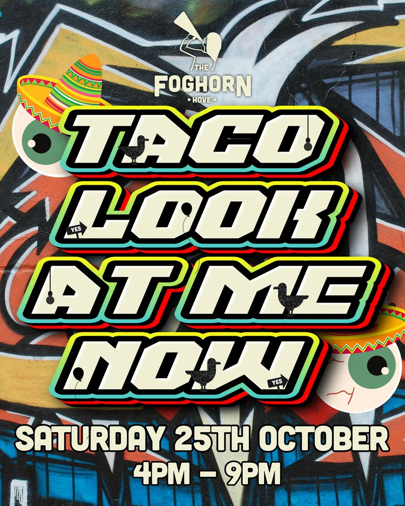 Saturday is looking rather great…
Back for another round of outrageously good tacos and fries - it’s @tacolookatmenow !🥳
Get on down to Foghorn Corner 🍻🇲🇽🌮