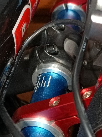 motor cross bars fitted to mountain bike