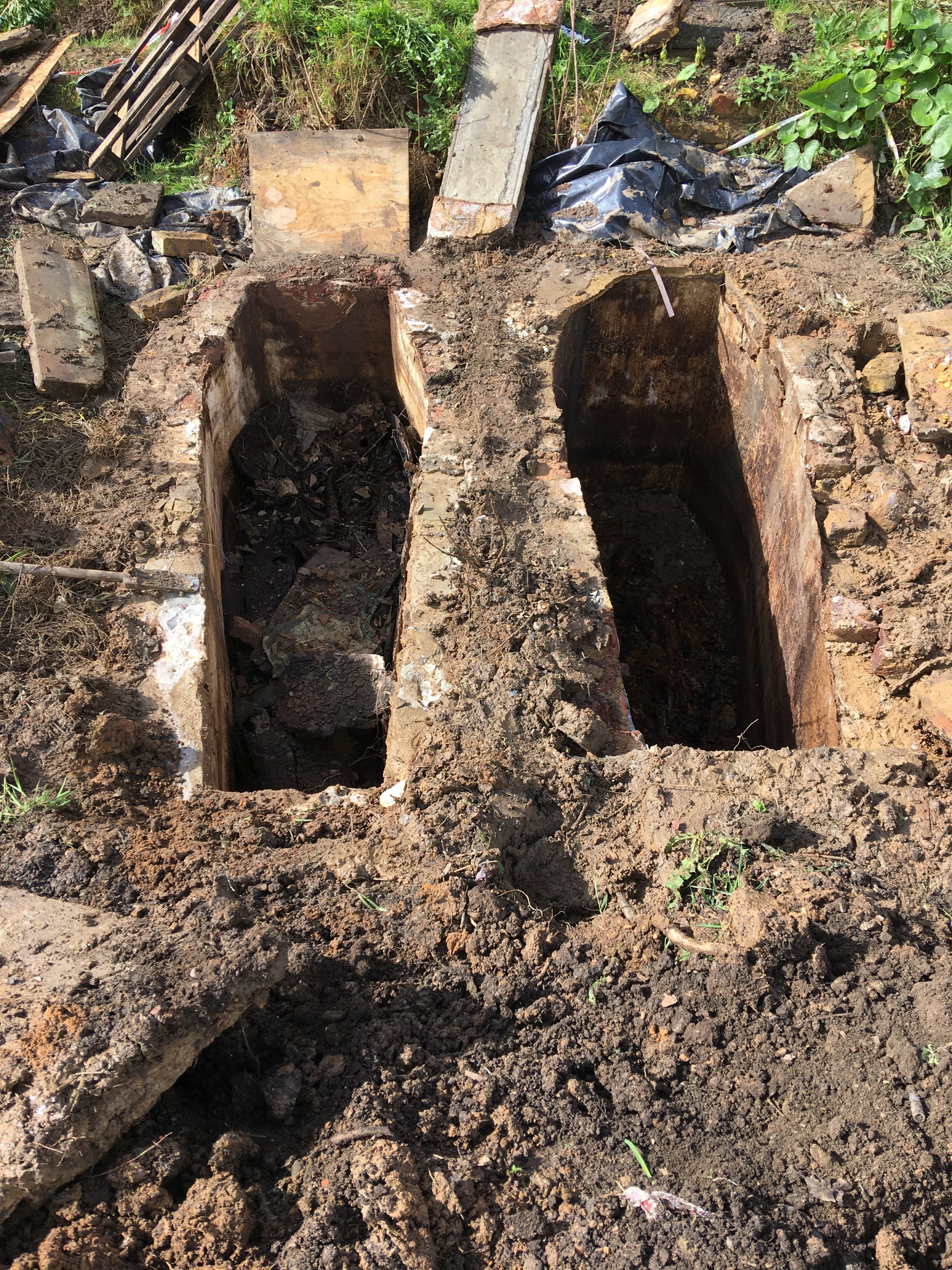 Two coffin vaults