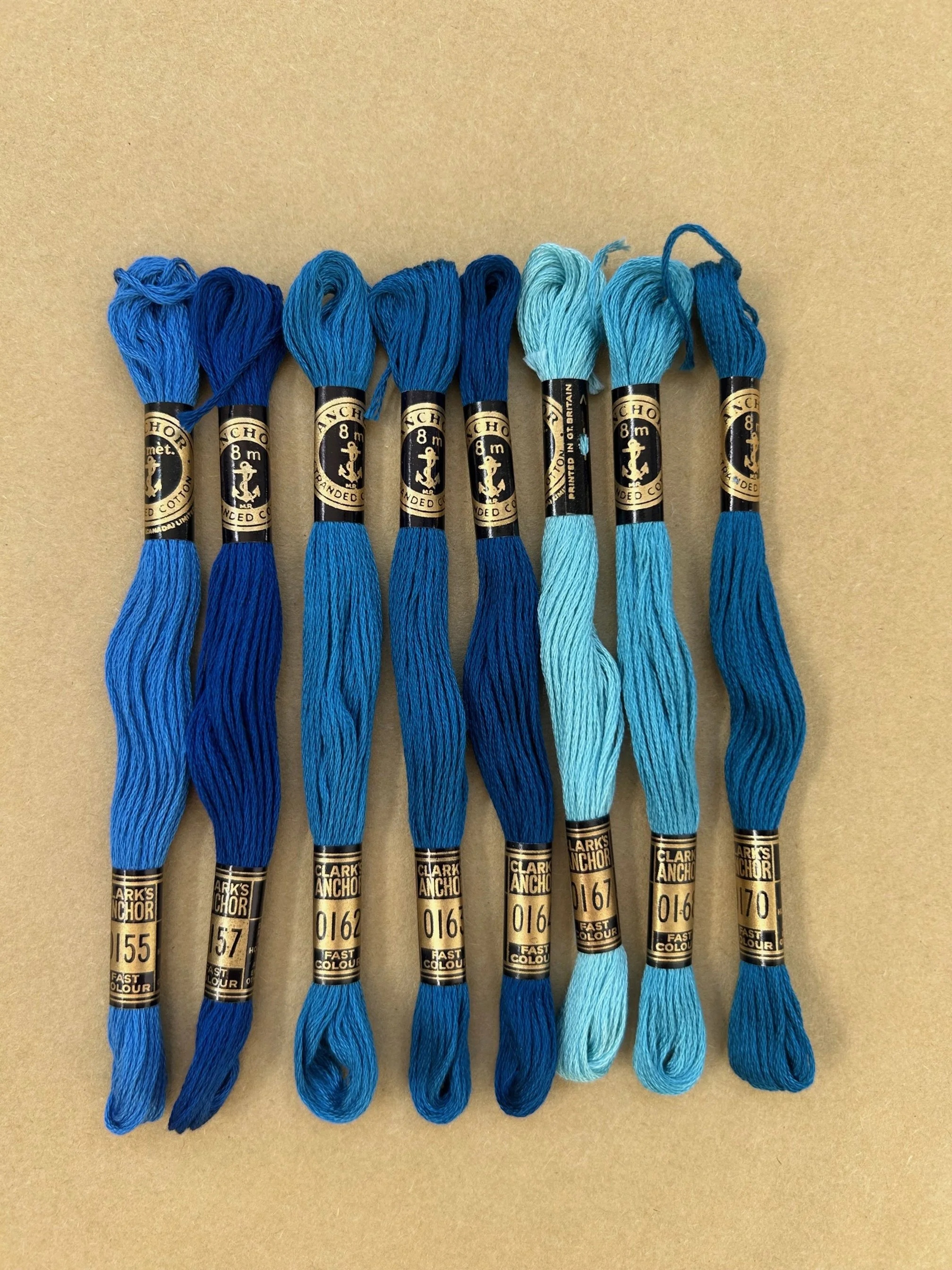 Anchor Embroidery Thread Bundle Blue #2