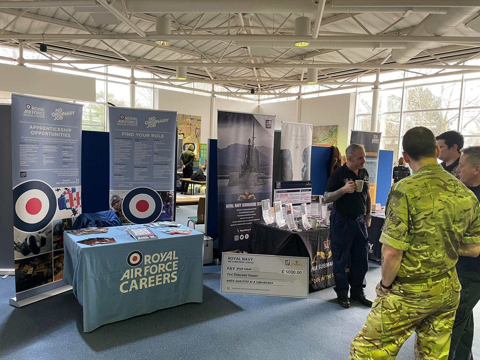 Royal Air Force also in attendance at HOP Generation Welwyn &amp; Hatfield Careers Fair