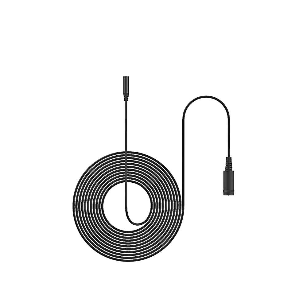 A coiled black electric heating cable with a power plug on a grey background.