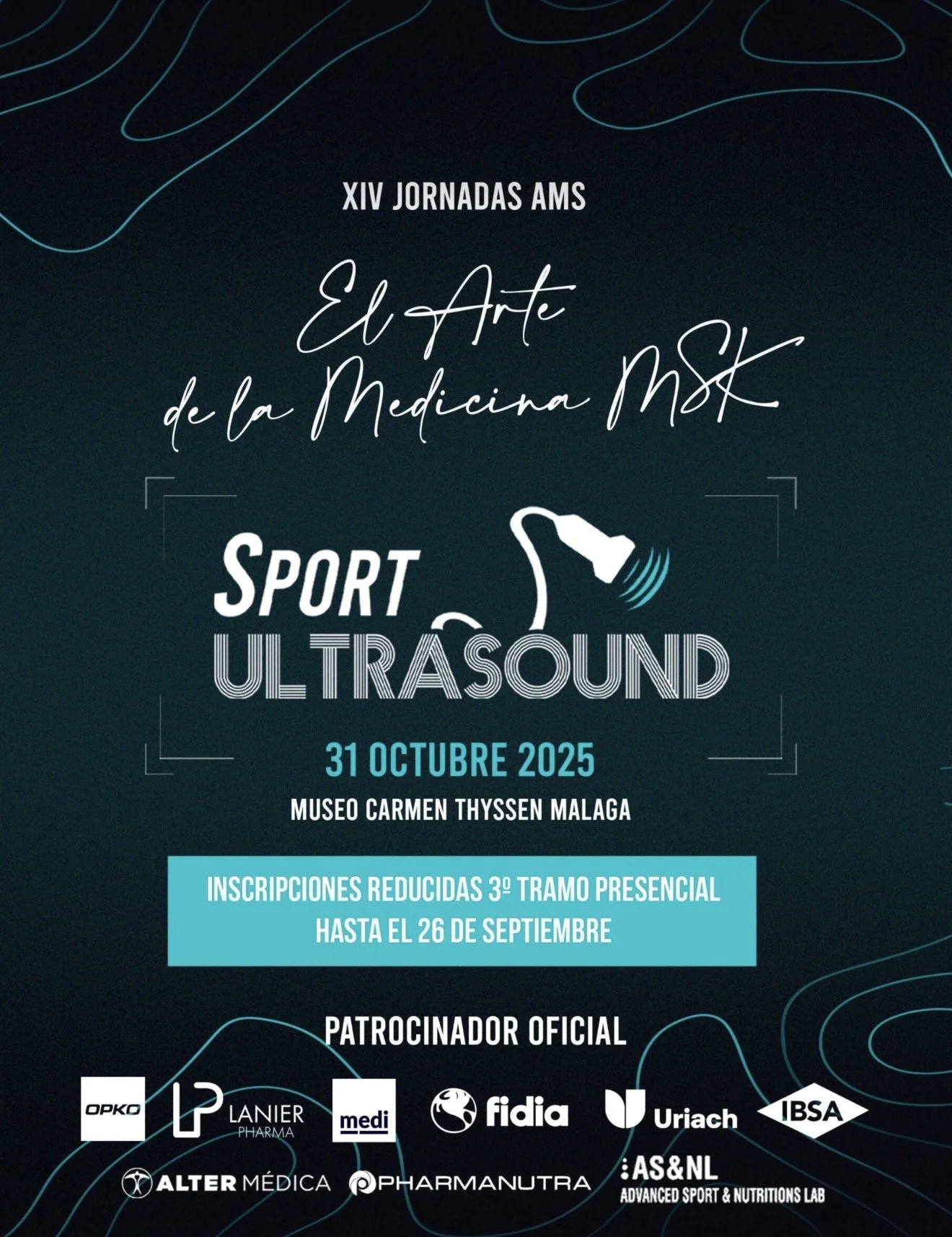 Cartel Congreso AMS Sport Ultrasound Málaga 2025