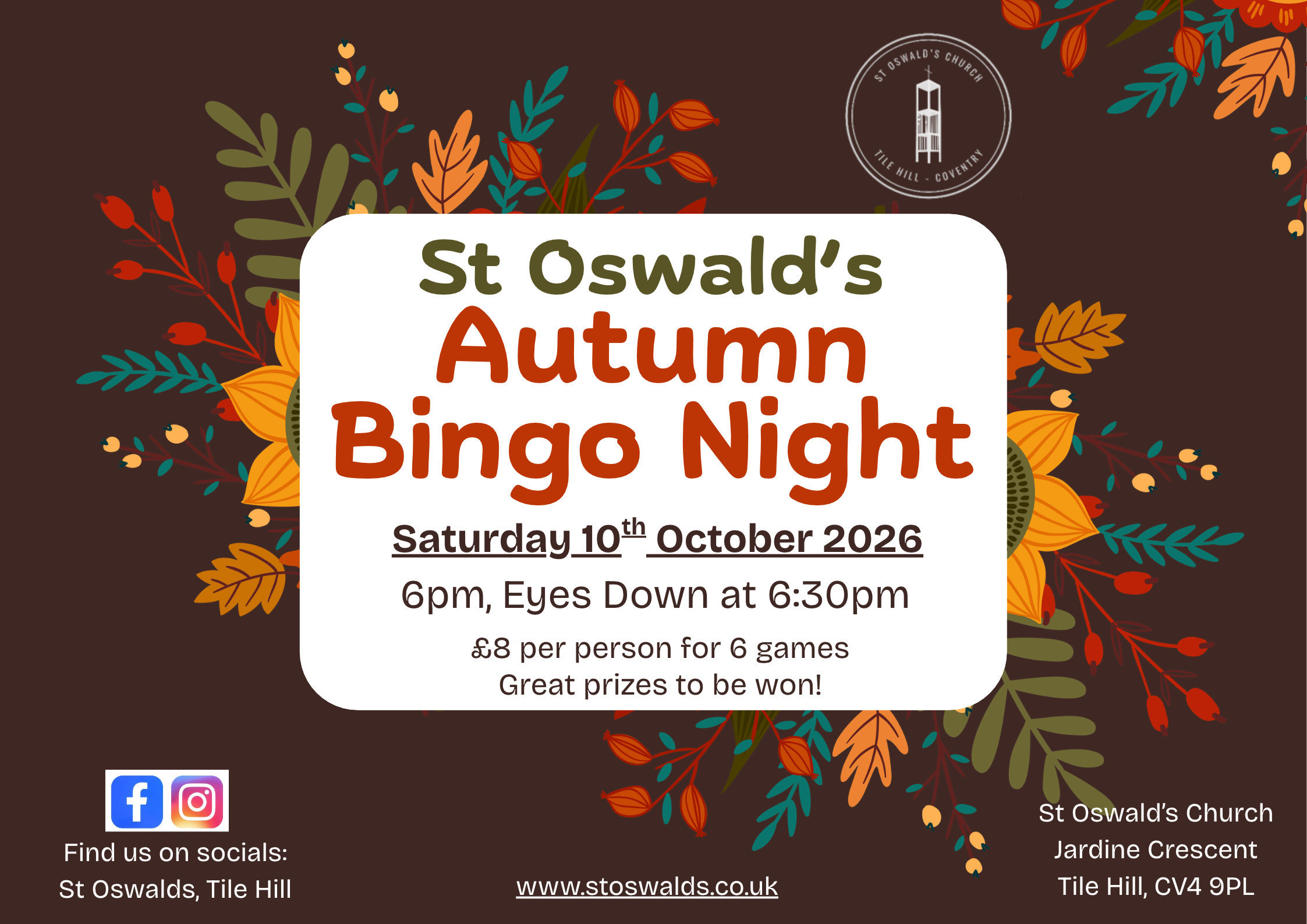Autumn Bingo Night