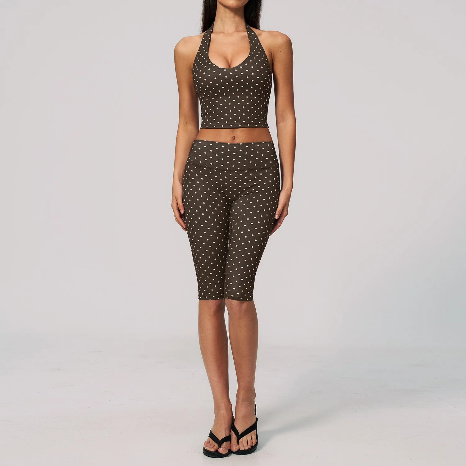 Capri Brown Polka Dots