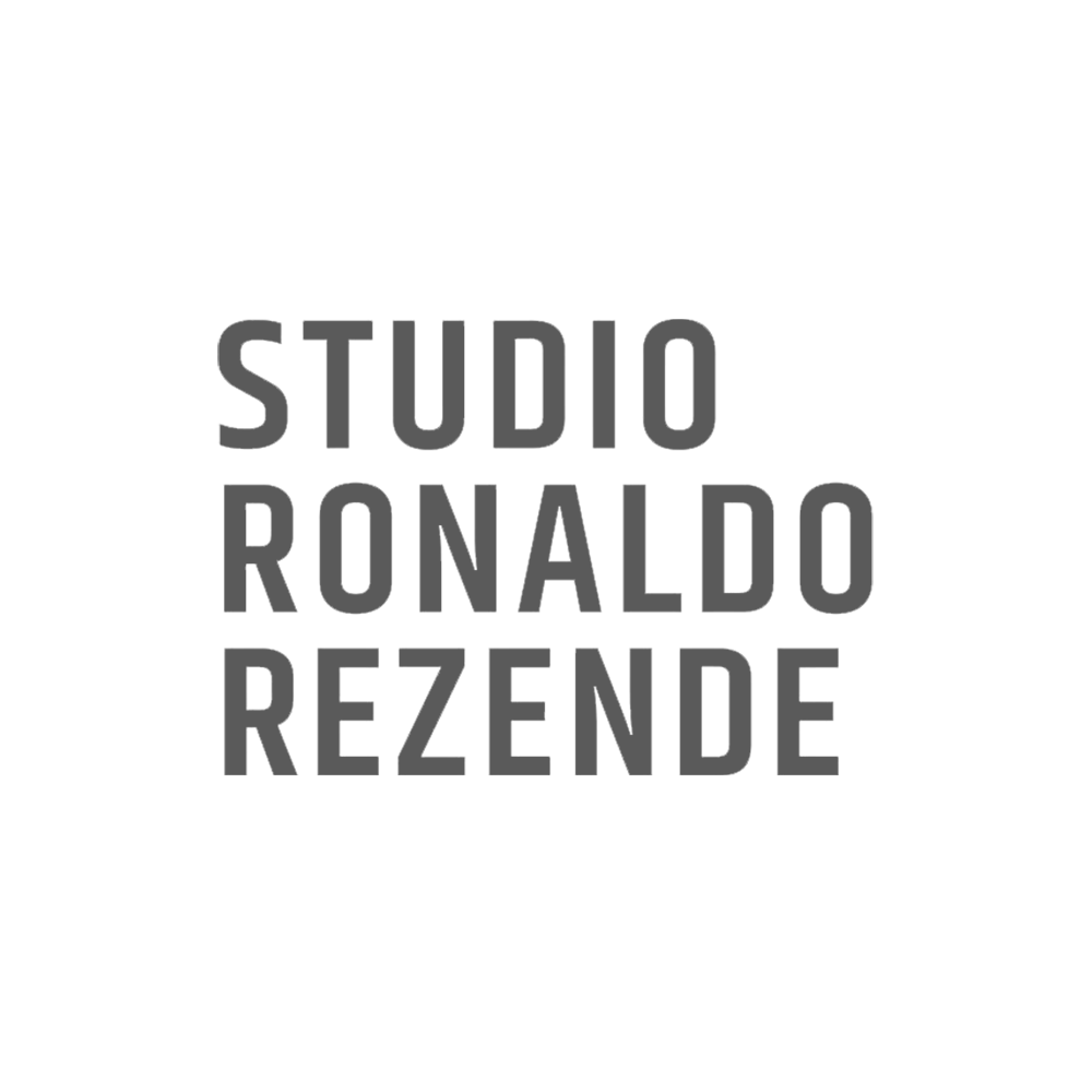 Black logo with gray text reading 'Studio Ronaldo Rezende' in a modern font.