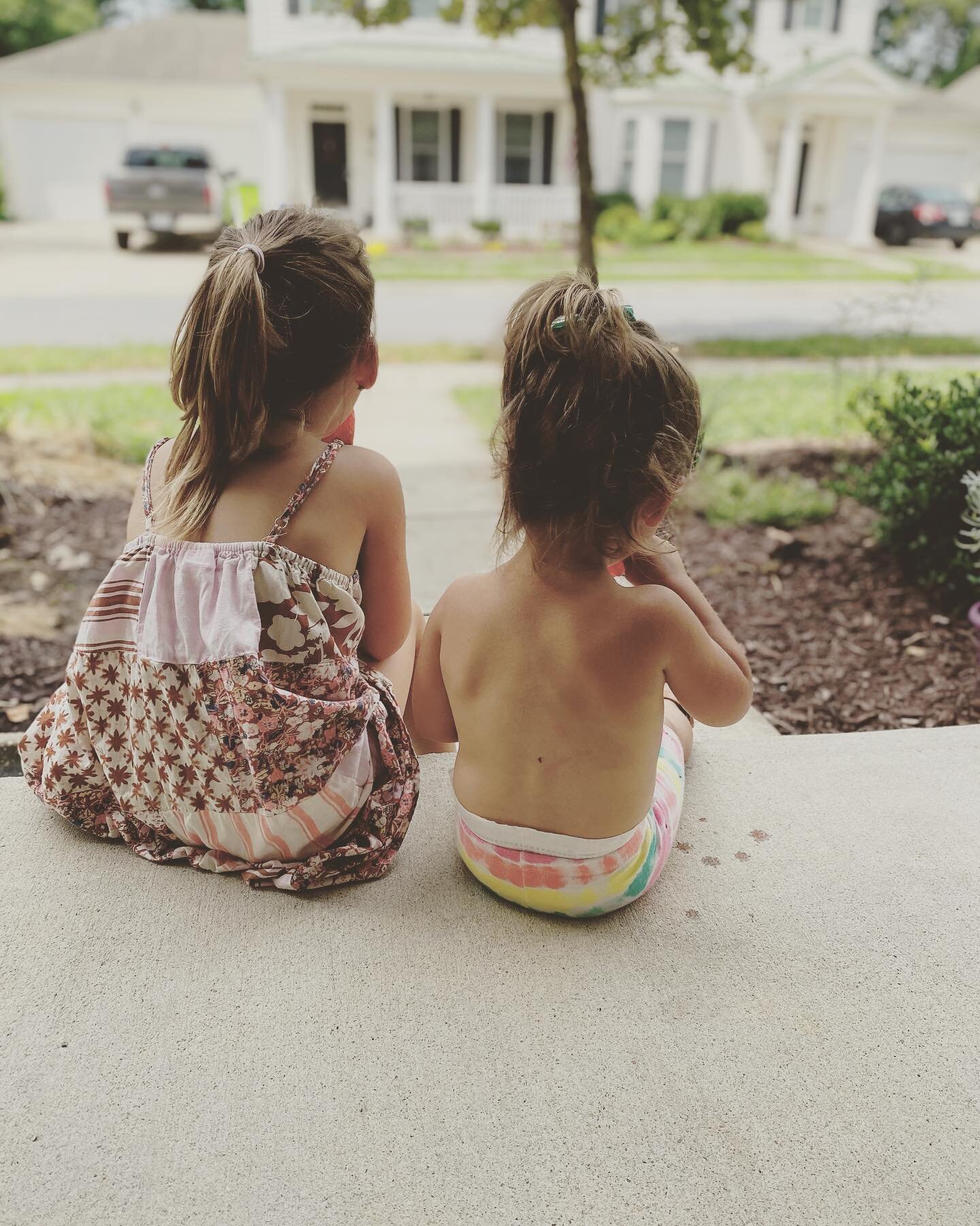 May you grow up loving simplicity. 

Because the world over-complicates everything, and the true, soul-transforming treasure that defines a full and purpose-filled life is found in the simple all around. 

Sitting on the front stoop with sissy in the