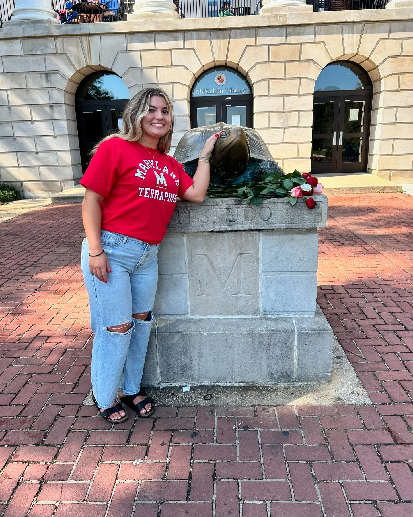 This past weekend, we sent our dental assistant, Olivia, on a VERY important mission. To visit Dr. Pat&rsquo;s Alma Mater @univofmaryland and find their mascot, Testudo. 🐢 (we think it&rsquo;s because she forgot her Cuozzo gear but&hellip;)

Unfortu