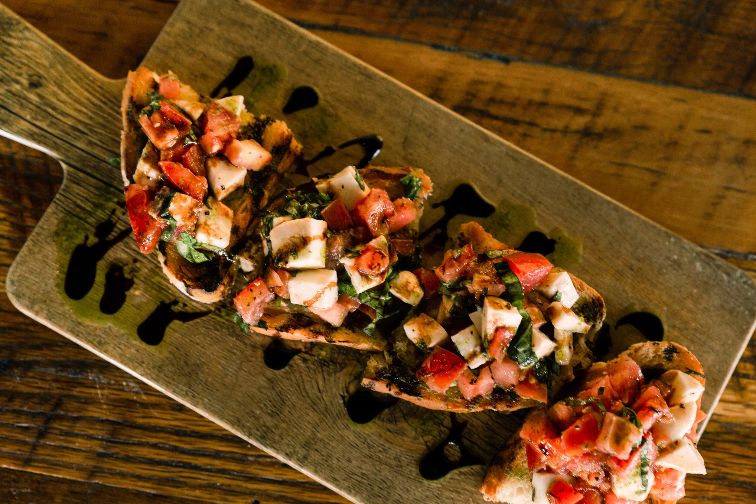 Bruschetta, caprese / Prosciutto & fig / Brie, apple & walnut