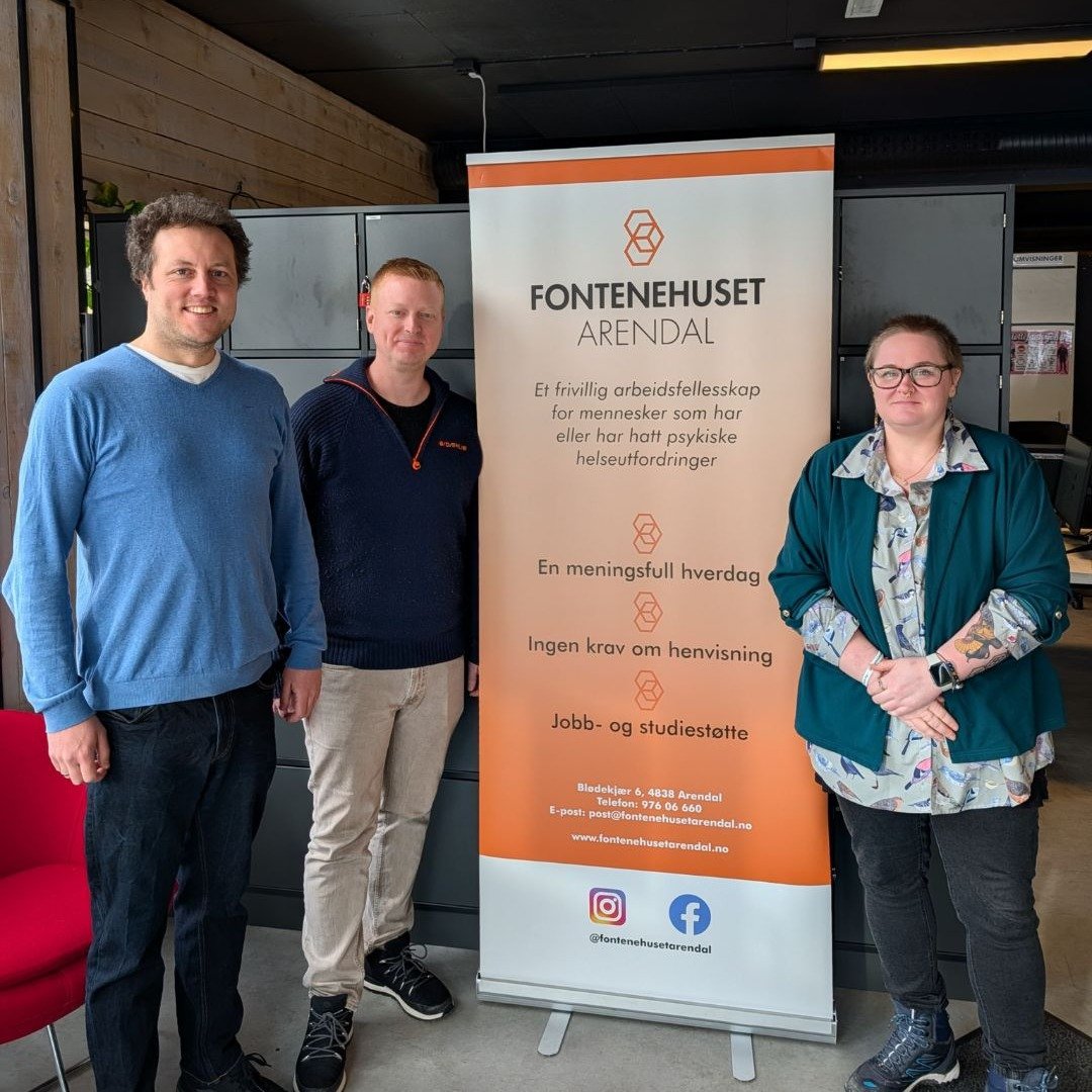 Kommuneoverlegen i Arendal, Andreas Ask, tok denne uken turen innom oss, for &aring; bli bedre kjent med hvordan vi jobber med rehabilitering innen psykisk helse. Han fikk omvisning🚶&zwj;♂️🚪 p&aring; huset og m&oslash;tte mange medlemmer, fikk h&os