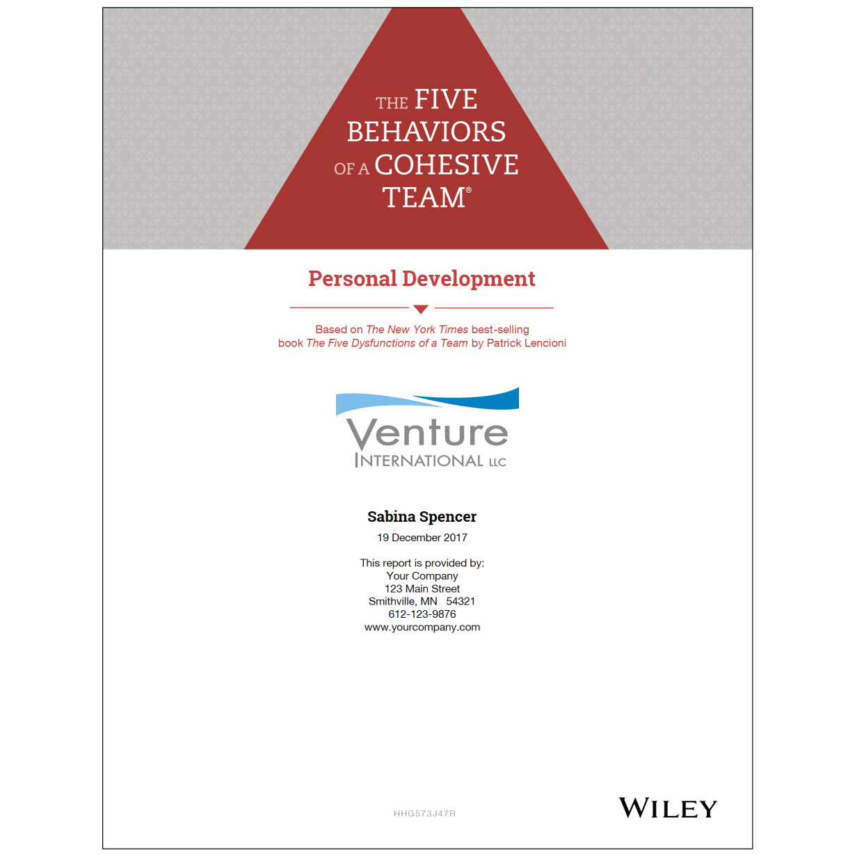 The Five Behaviors™ Personal Development Profile