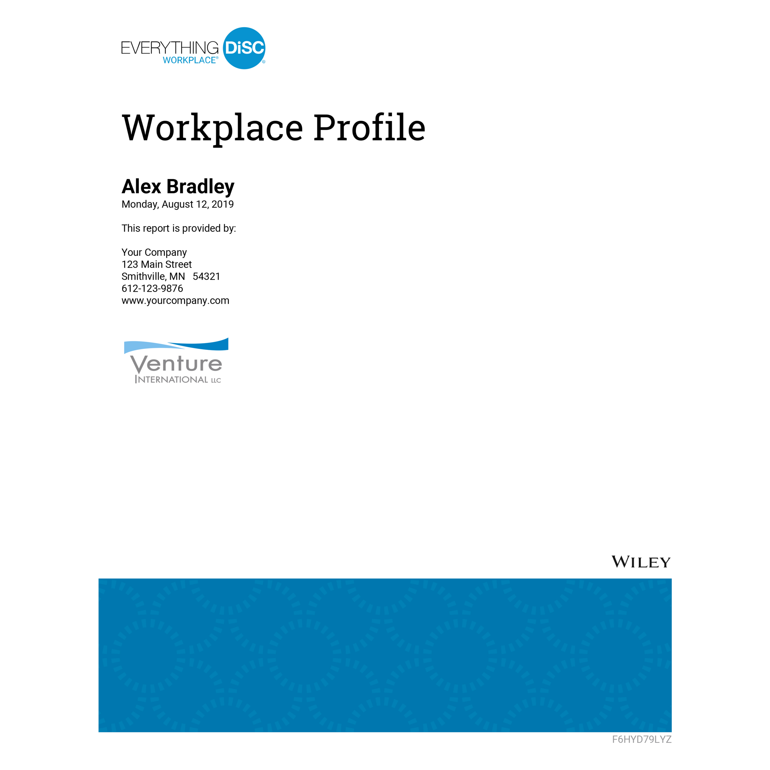 Everything DiSC Workplace on Catalyst Online Profile