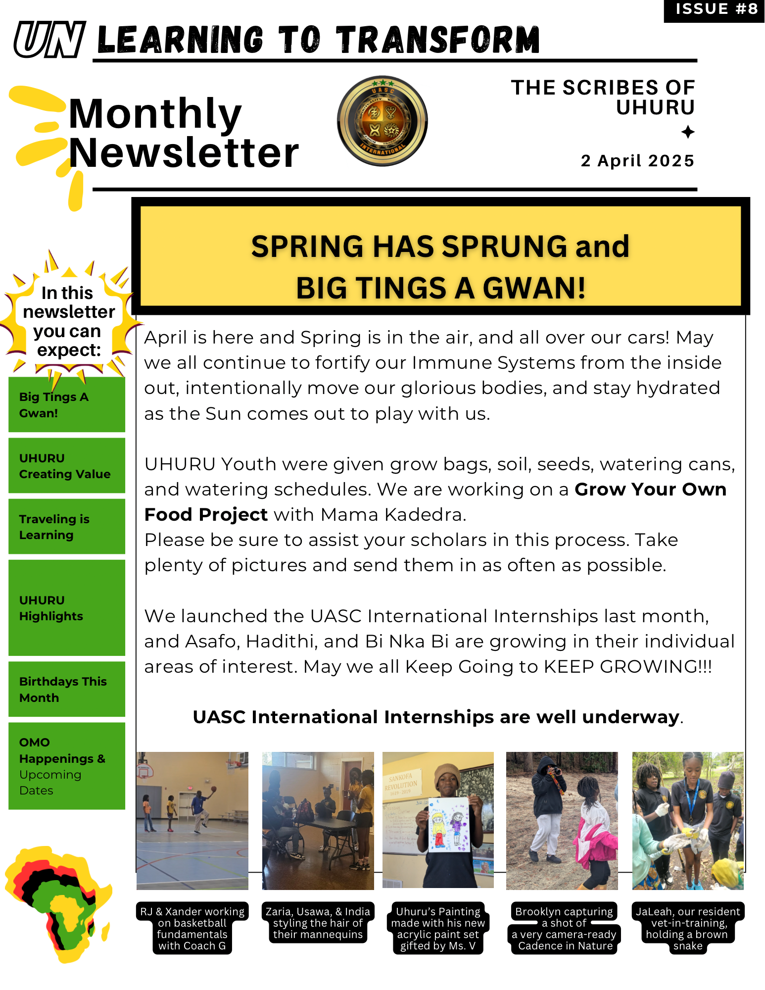 THE SCRIBES OF UHURU Issue #8 - Newsletter!.png