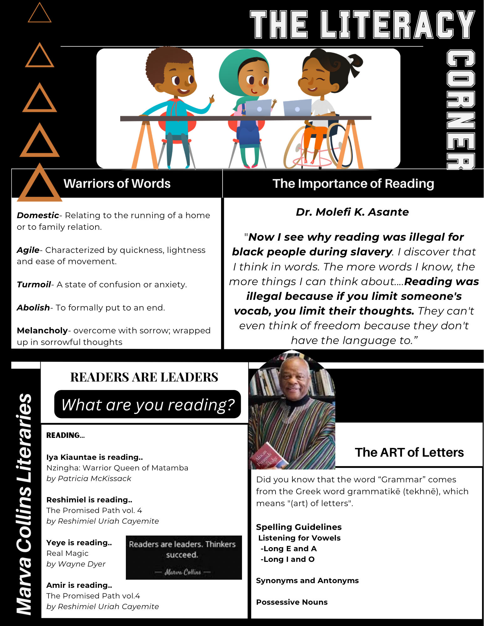 THE SCRIBES OF UHURU Issue #5 - Literacy Corner!.png