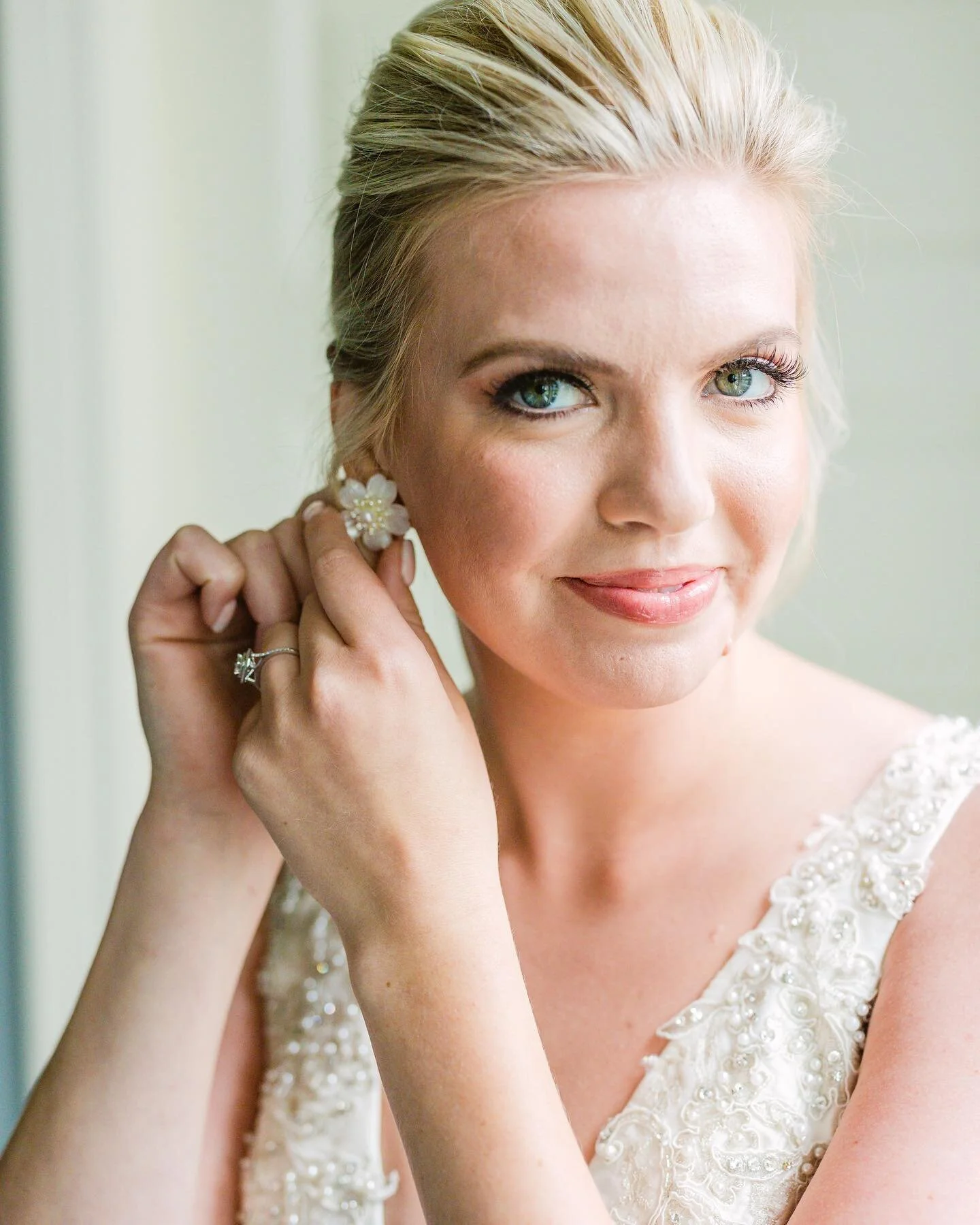 Those who know me well know how much I love any and everything design. So, it made it that much more special working with such amazingly talented ladies to design my wedding look!

I was in love with the idea of a classic look, complete with satin an