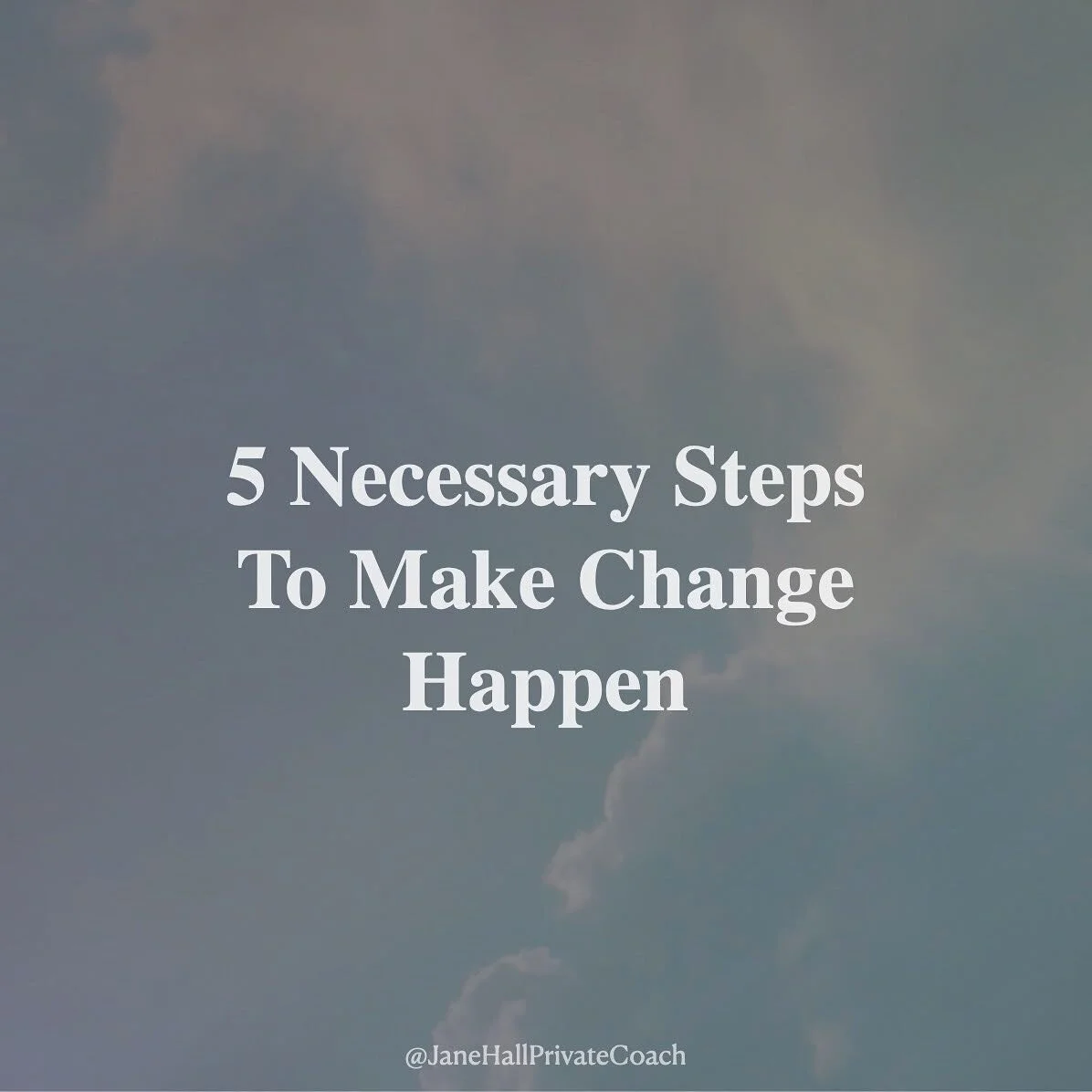 Change is inevitable, but making the changes you want to happen can sometimes feel impossible. 
So what are the 5 steps to making change happen?
1. Acknowledge your desire for change ✨
Write it down, meditate on it, or say it out loud to yourself o