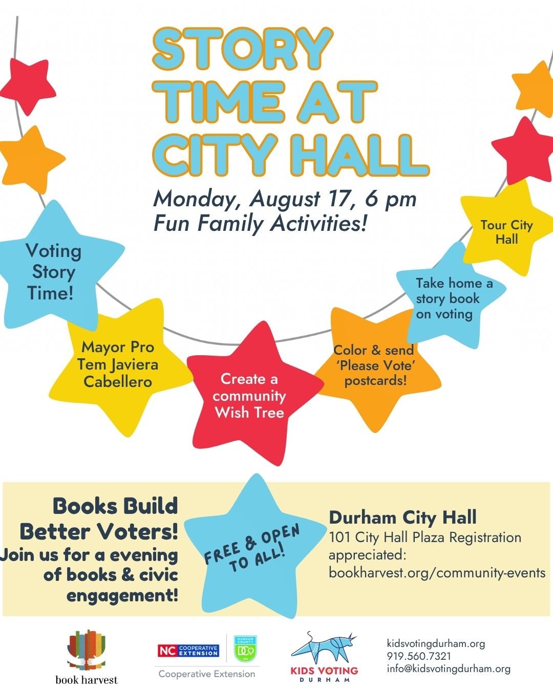 Story Time at City Hall / Hora de Cuento en el Ayuntamiento