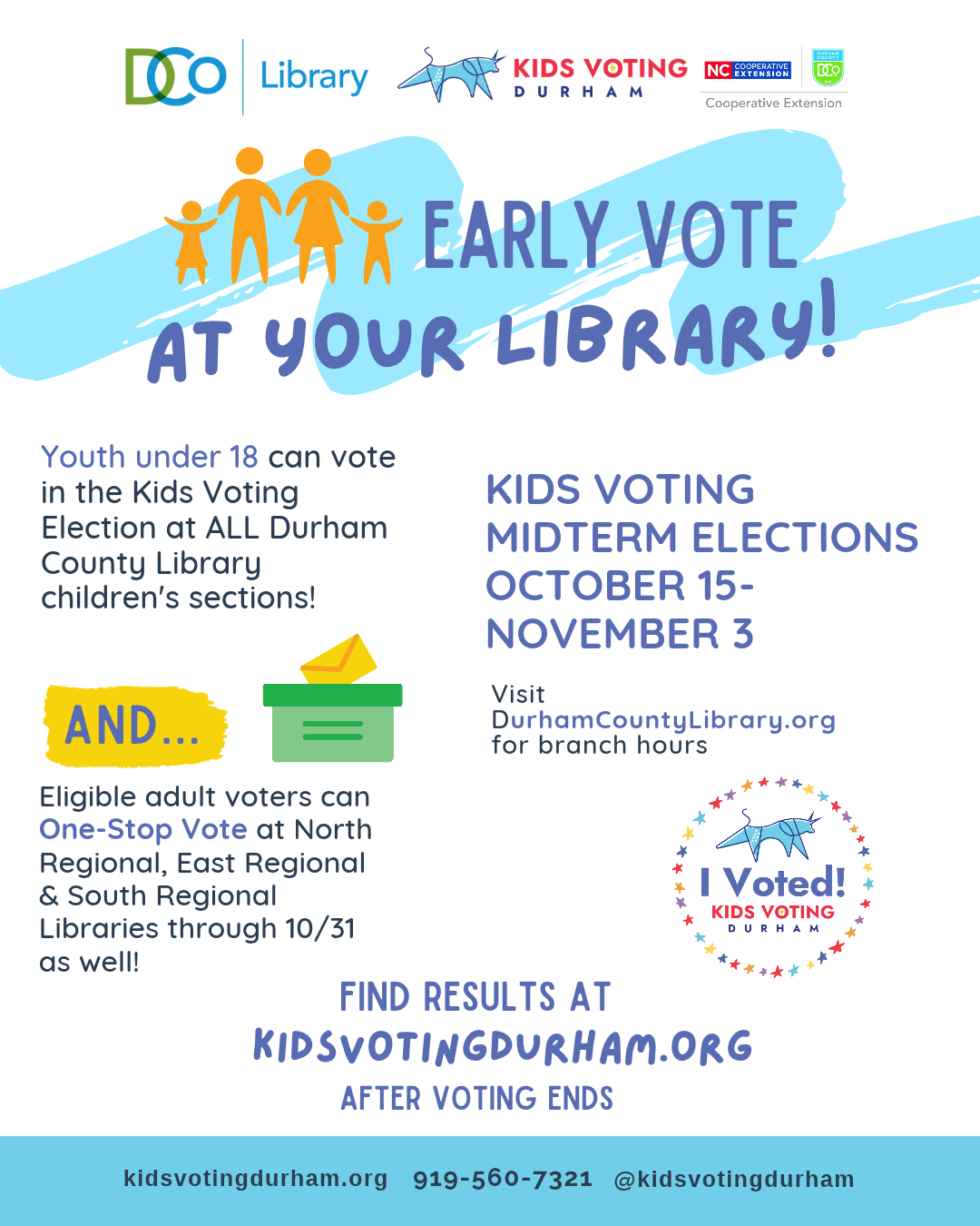Kids Voting at South Regional Library