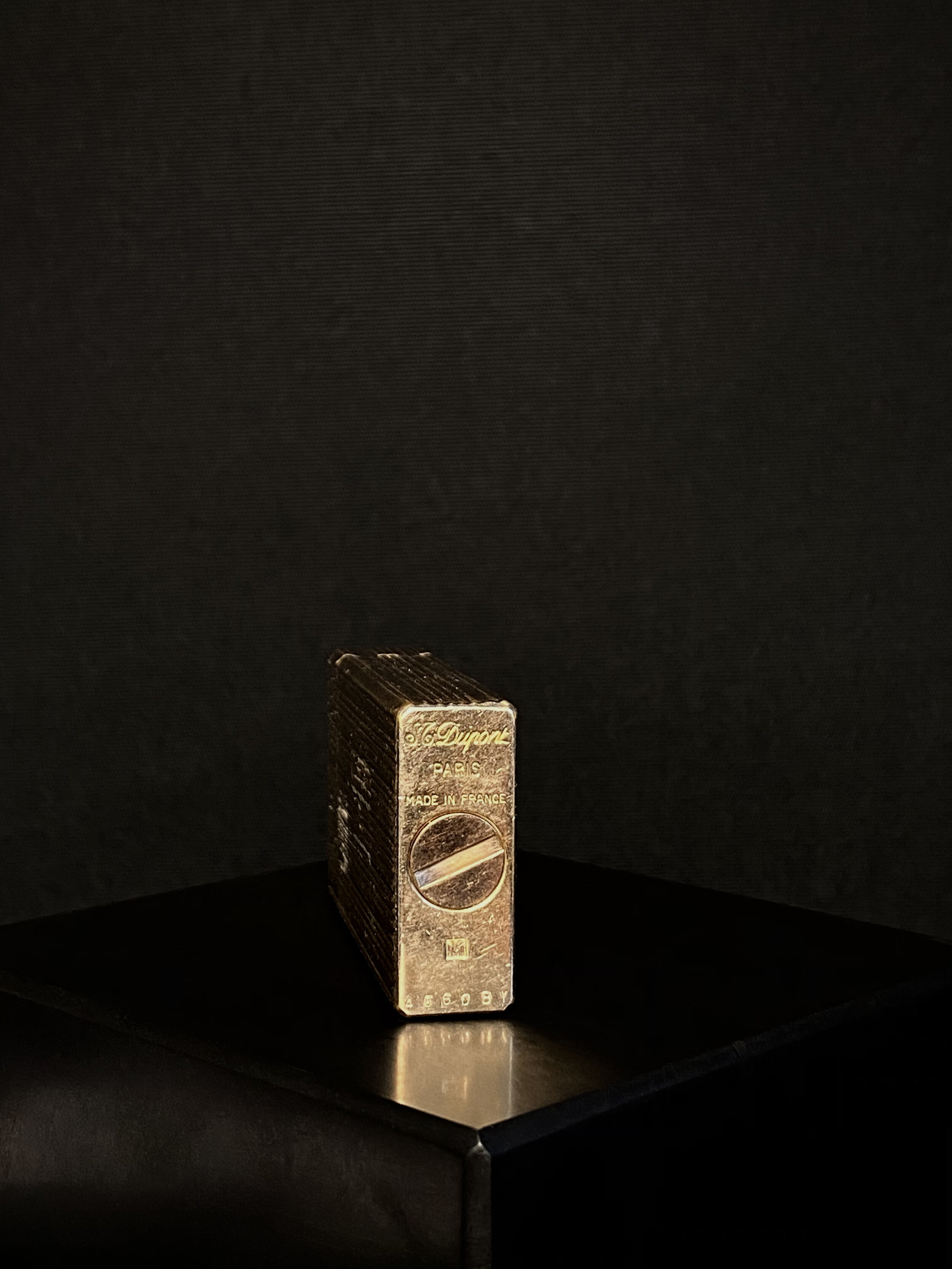 Vintage S.T. Dupont Silver Grid Lighter from Paris — Farnsworth 