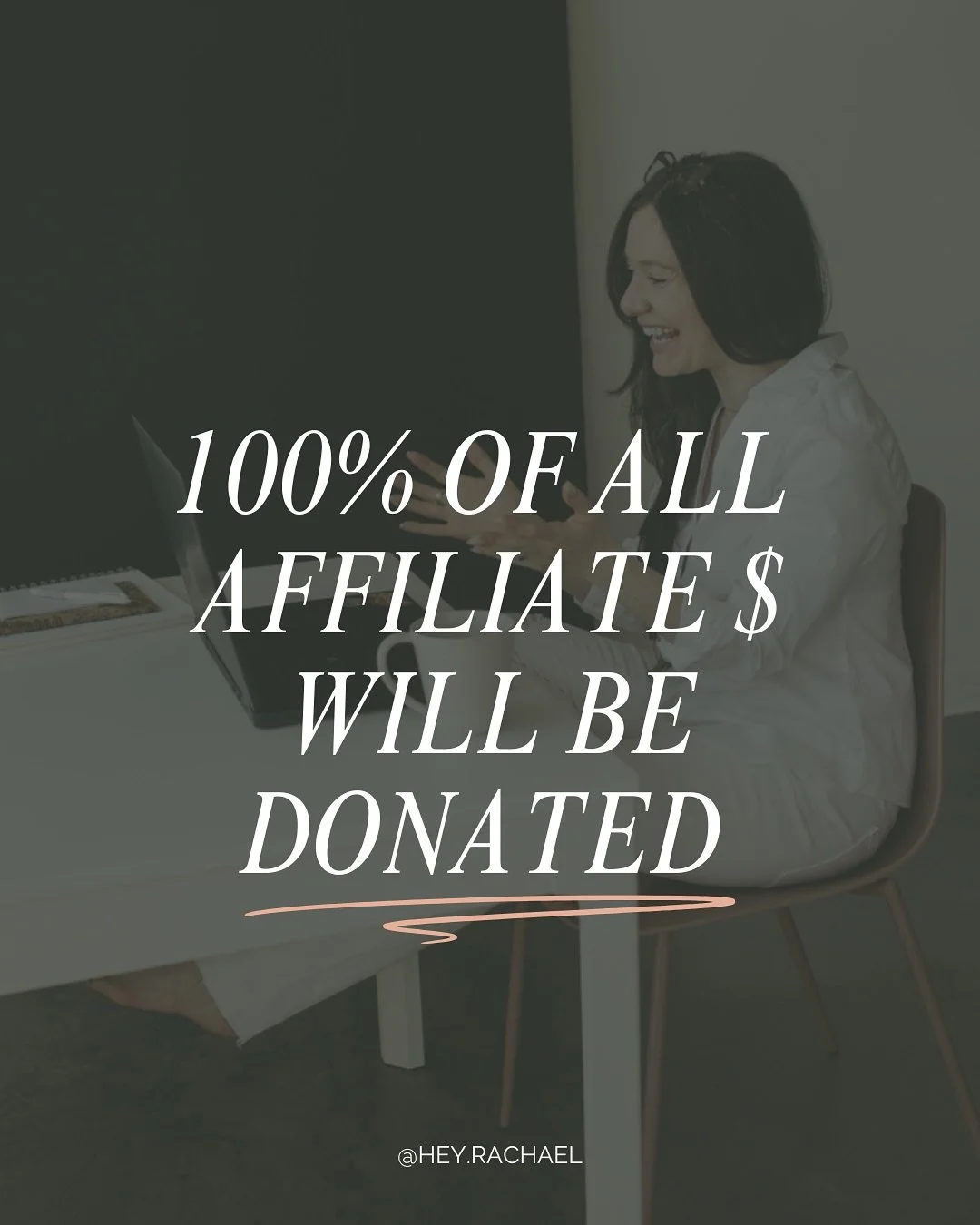 I want this money to go to something with a greater impact than just funding my matcha habit. 

So retroactively as of September 1st, 100% of income from affiliate links will be donated. 

Thinking of signing up for a new CRM or tool?
Head to HeyRach