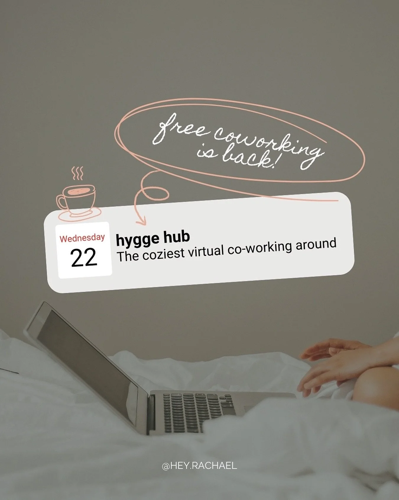 ☕The hygge hub cozy co-working is coming BACK!
⠀⠀⠀⠀⠀⠀⠀⠀⠀
This whole business ownership thing can be like living on your own private island sometimes.
⠀⠀⠀⠀⠀⠀⠀⠀⠀
So if you&rsquo;ve been feeling a bit isolated in your work-from-home bubble, let&rsquo;s 