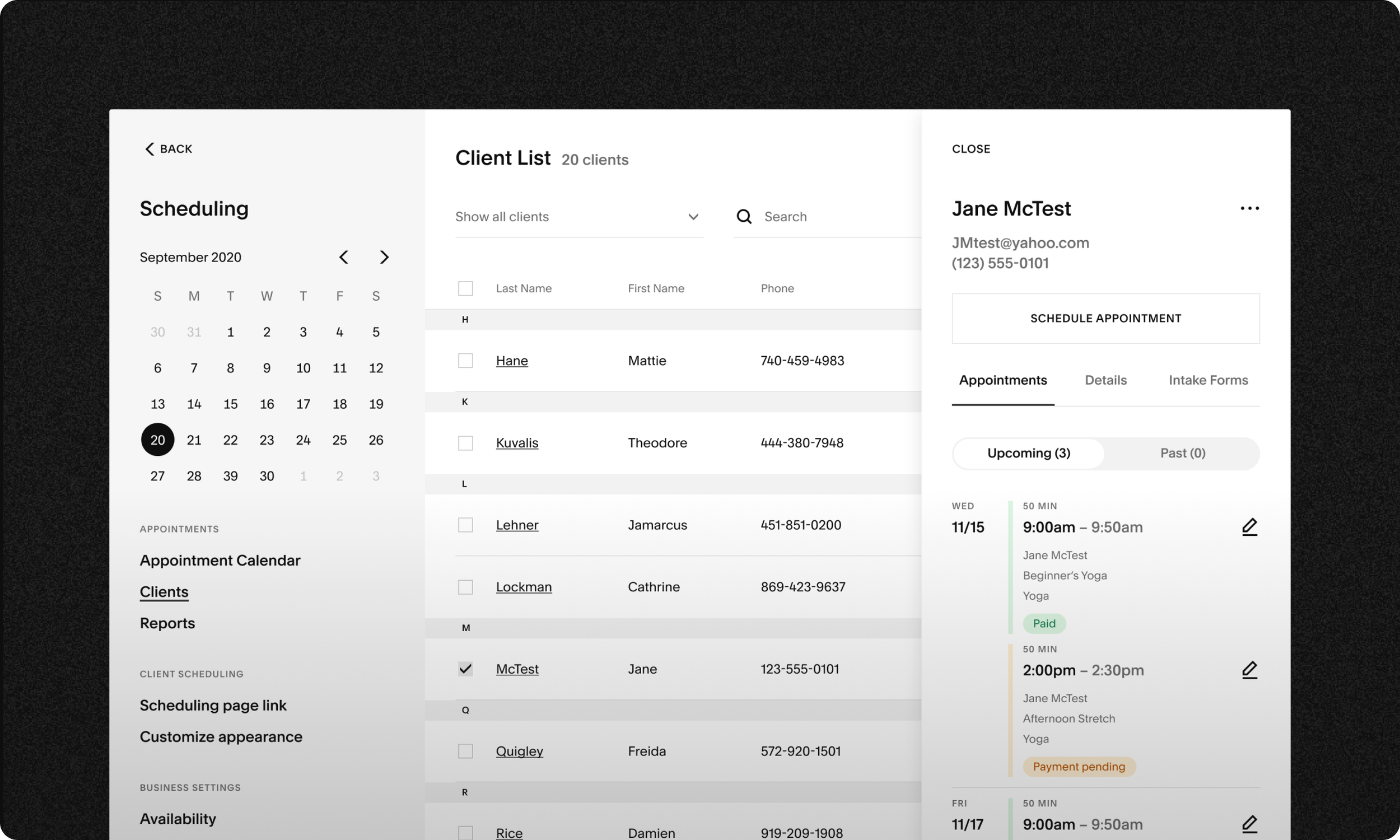 Scheduling Platform