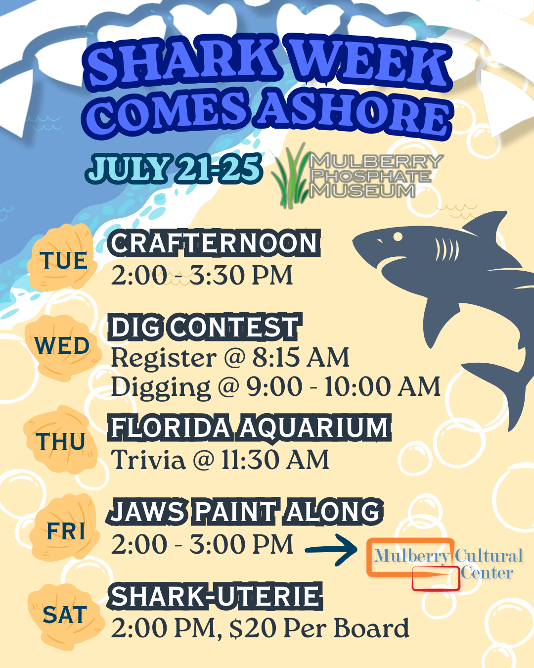 SHARK WEEK COMES ASHORE