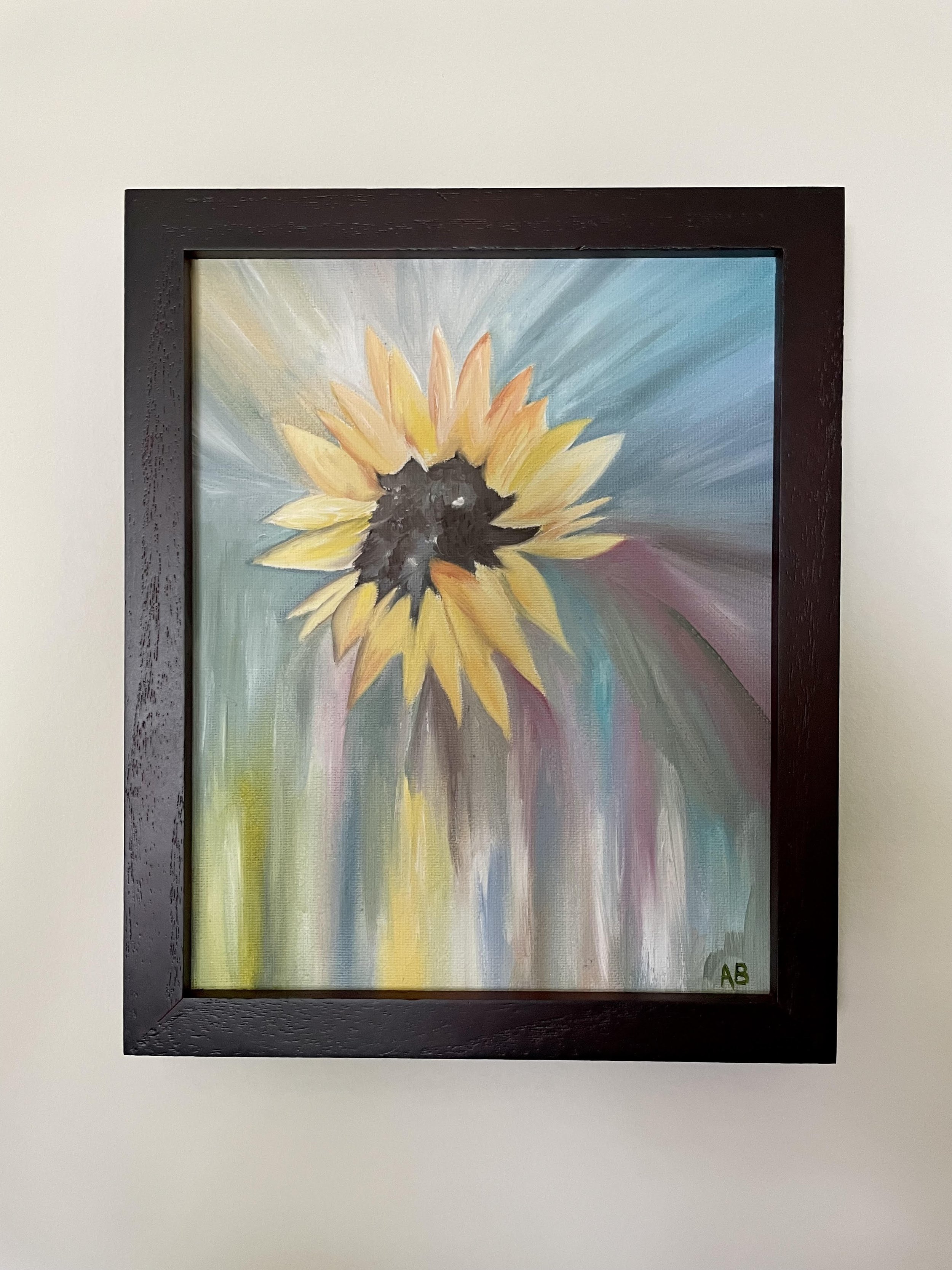 "Jane's Sunflower", oil on canvas, 8x10"