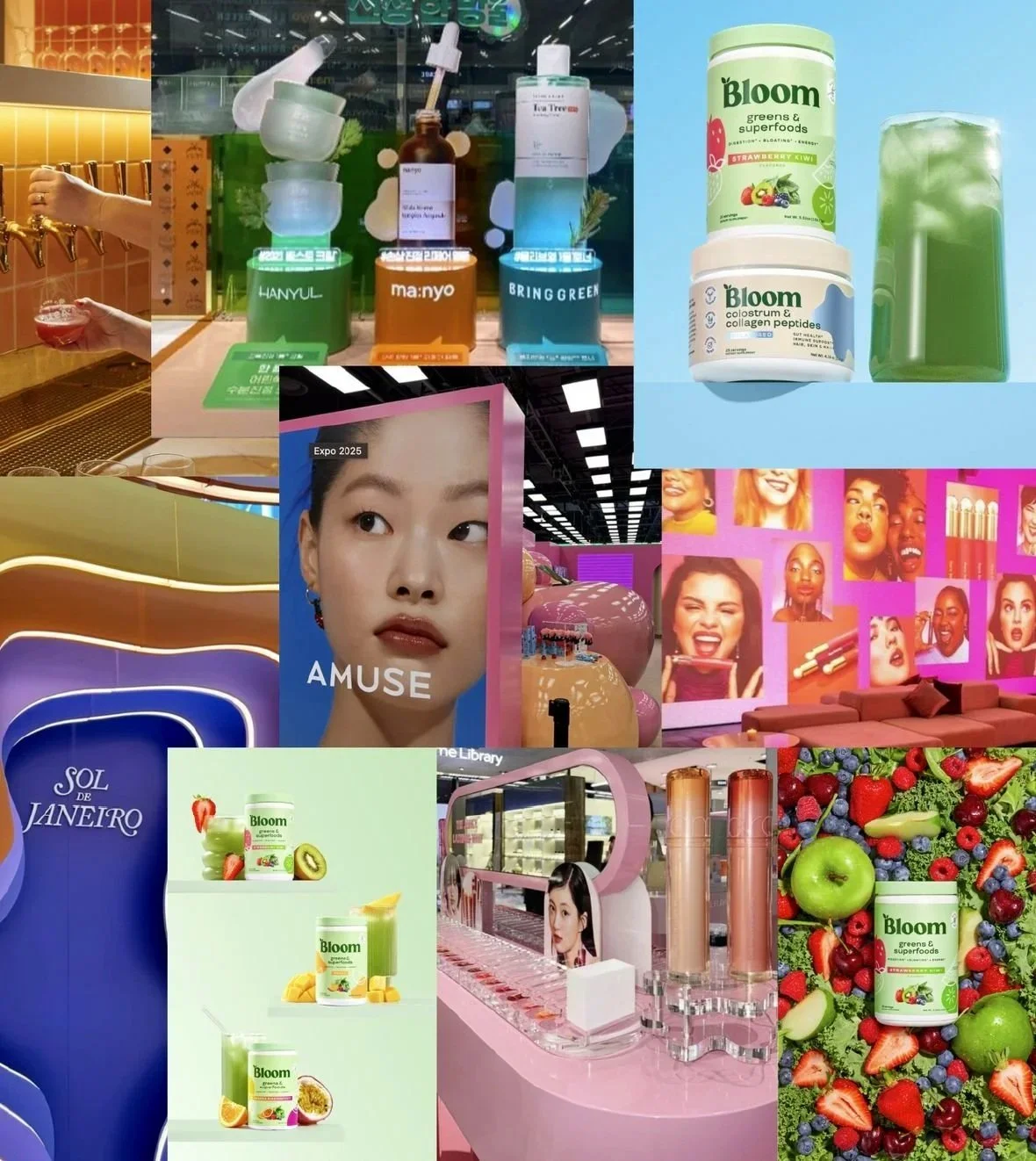 Bloom Nutrition Case Study Mood Boards