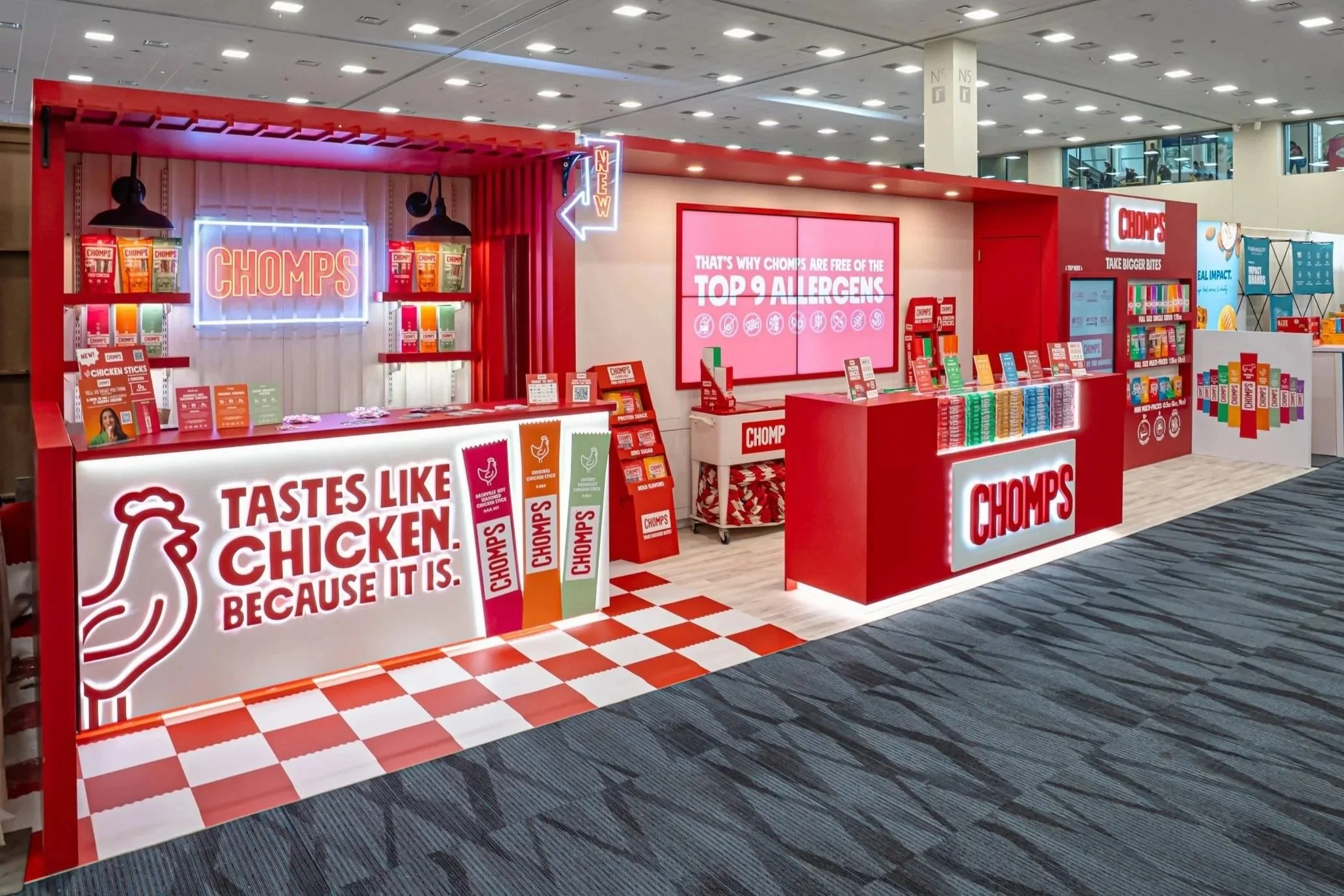 CHOMPS - 8' × 30' Custom Exhibit - Expo West 2026