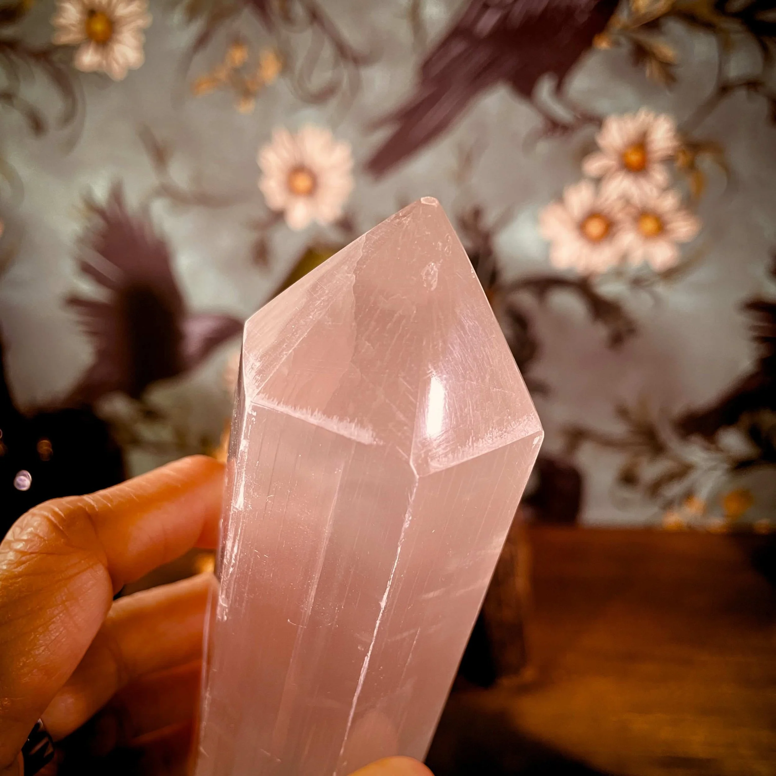 Vintage Brass Tray with Selenite 6.jpg